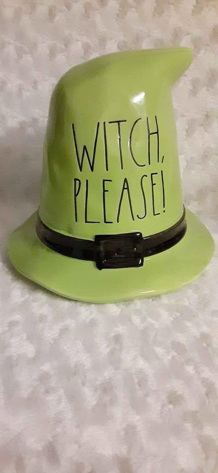Rae Dunn Halloween " Witch Please " Hat