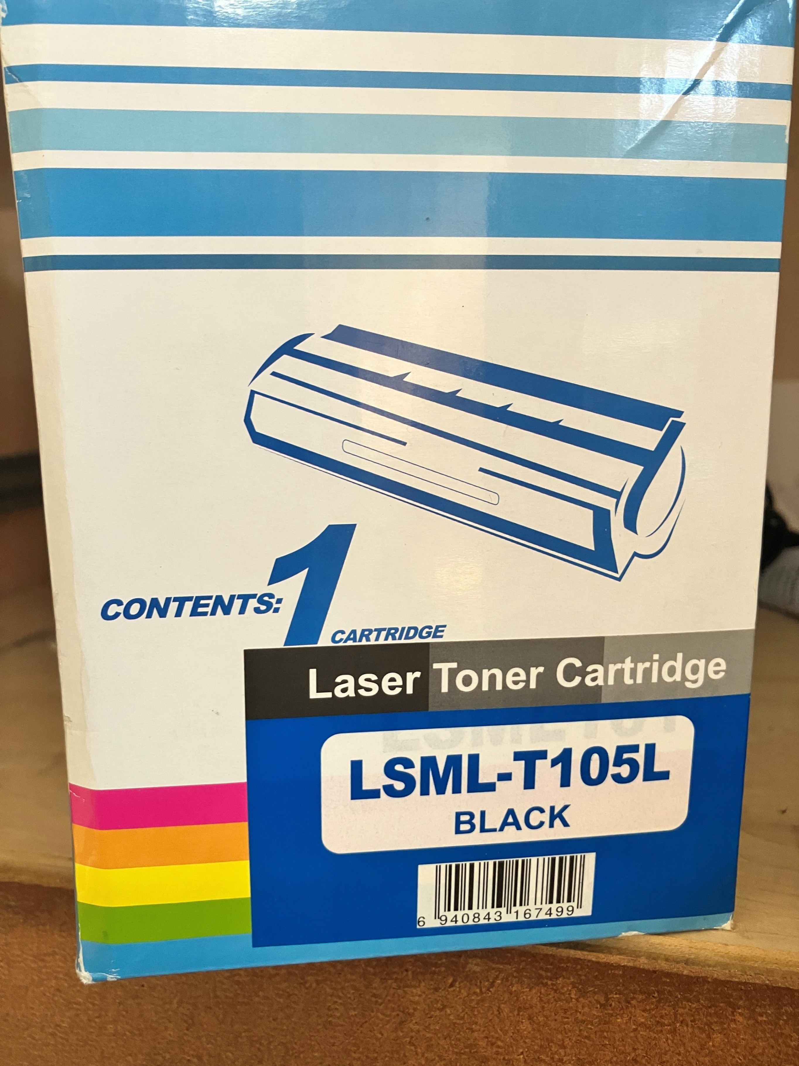 FREE Laser Toner Cartridges - 3 LSML-T105L Black