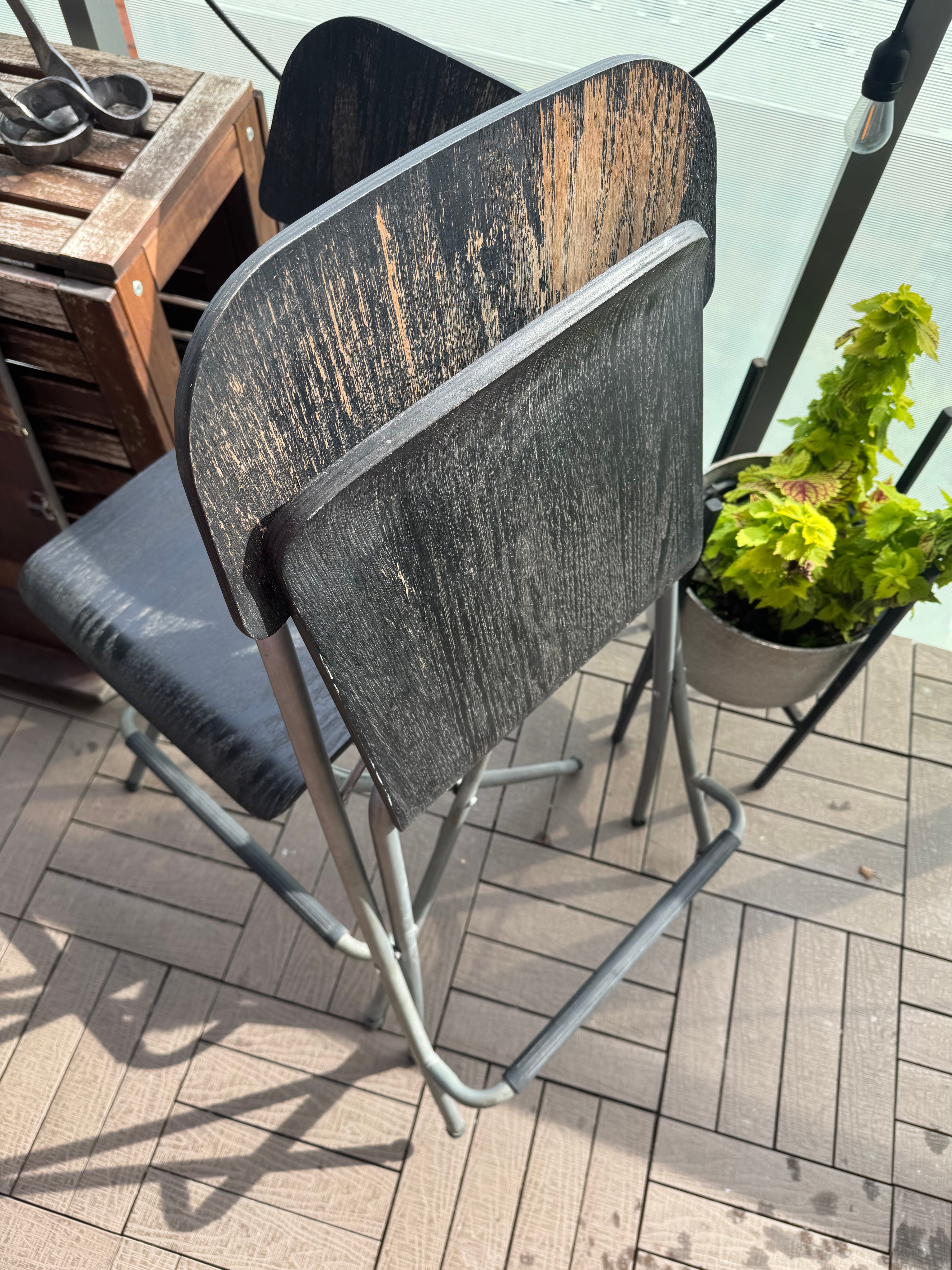 Set of 2 IKEA Folding Bar Stools - photo 2