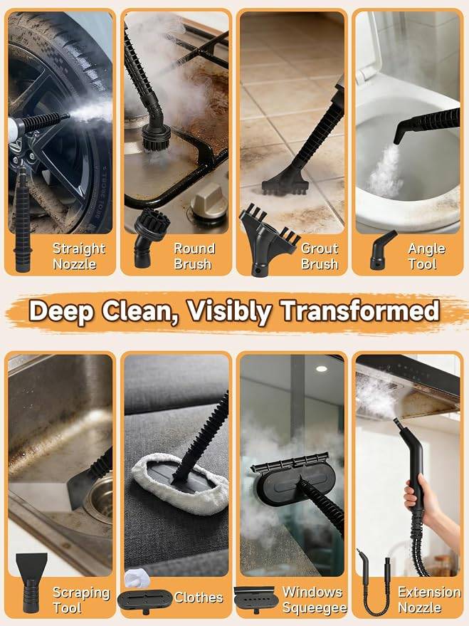 Handheld Pressurized Steam Cleaner (Read Description) - photo 5