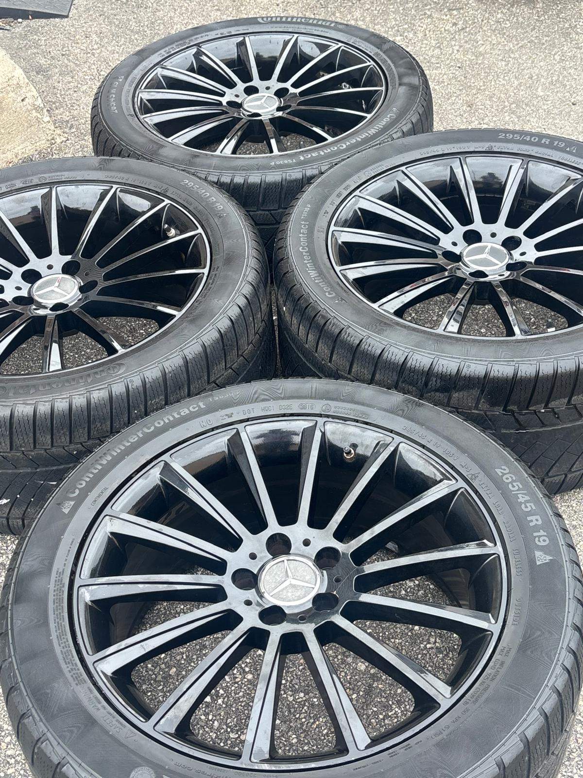 19"Merc S Class/CL staggeredAMG reps(5x112)+Continental Snows - photo 4