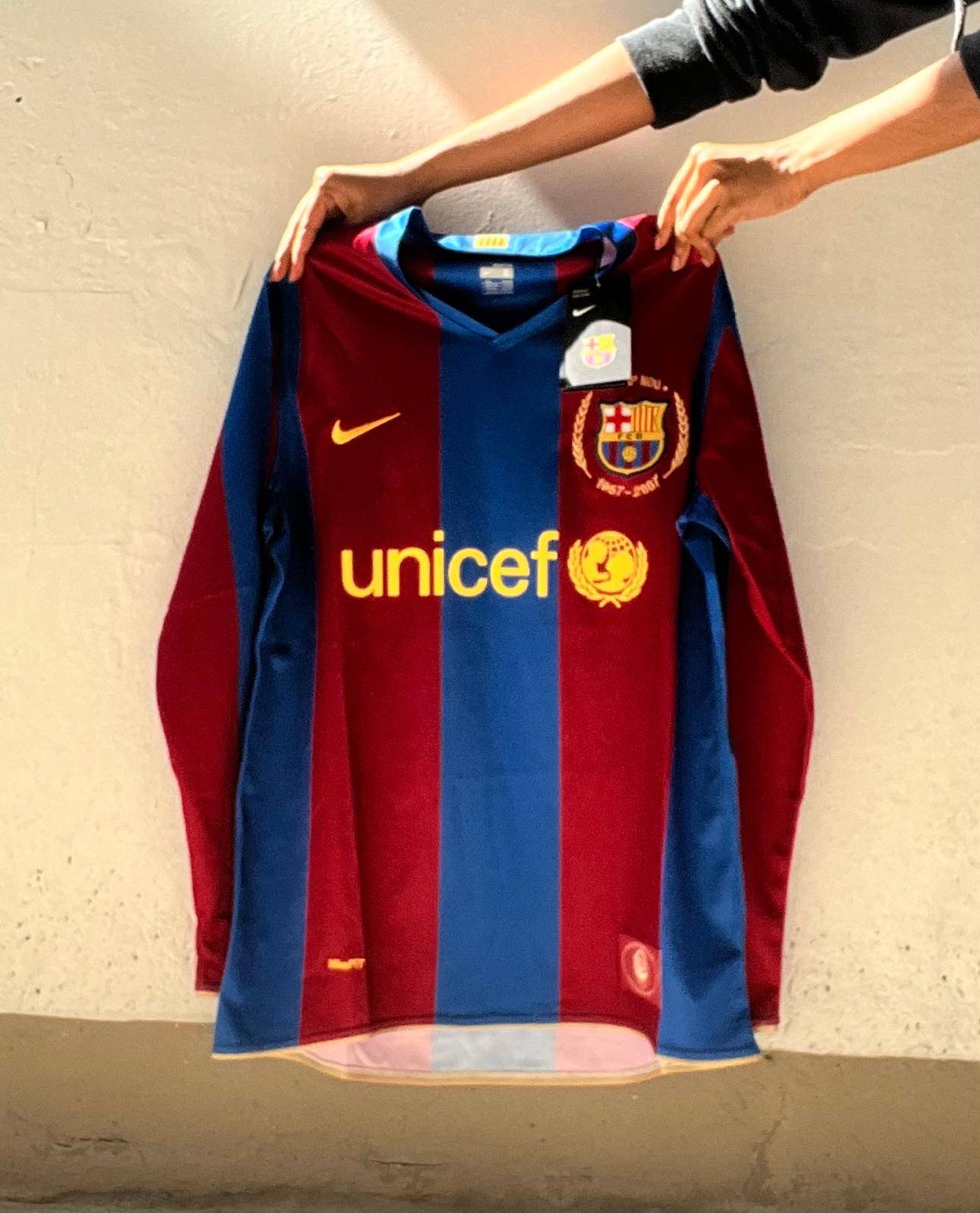 MOVE OUT SALE | 2007-08 Barcelona Long-Sleeve Jersey, Retro Kit