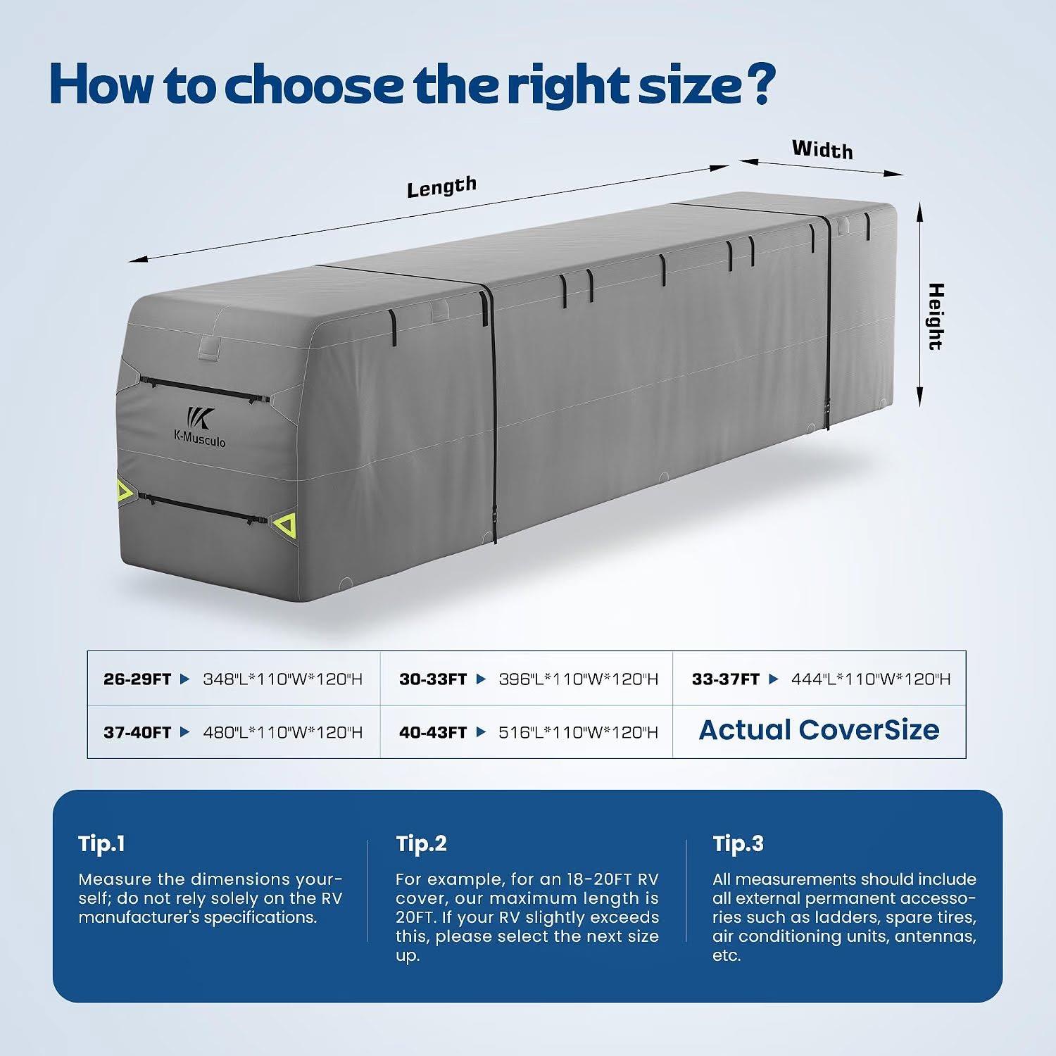 40–43 FT Class A RV Cover K-Musculo - photo 5