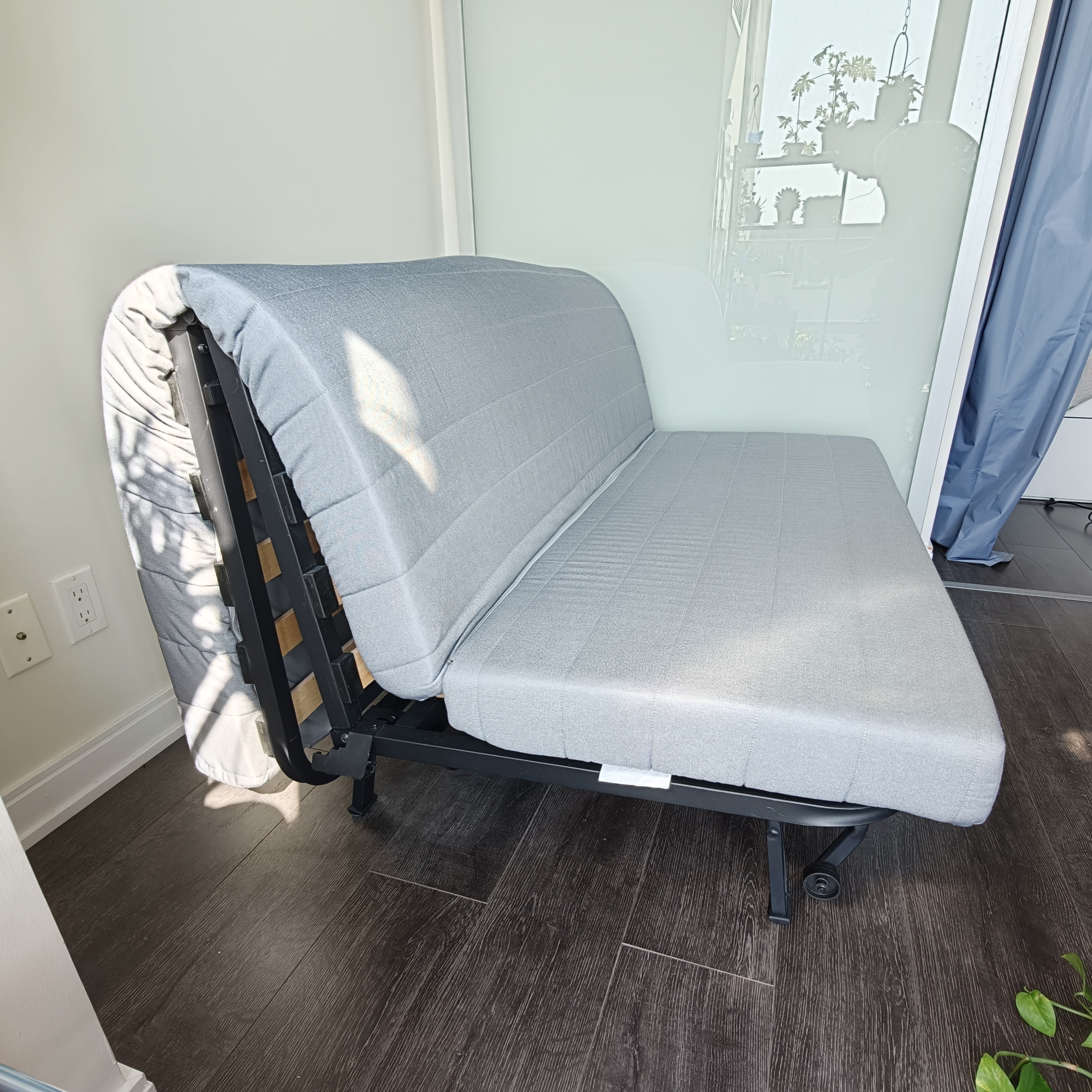 IKEA Sofa Bed Like New with Grey Cover - photo 4