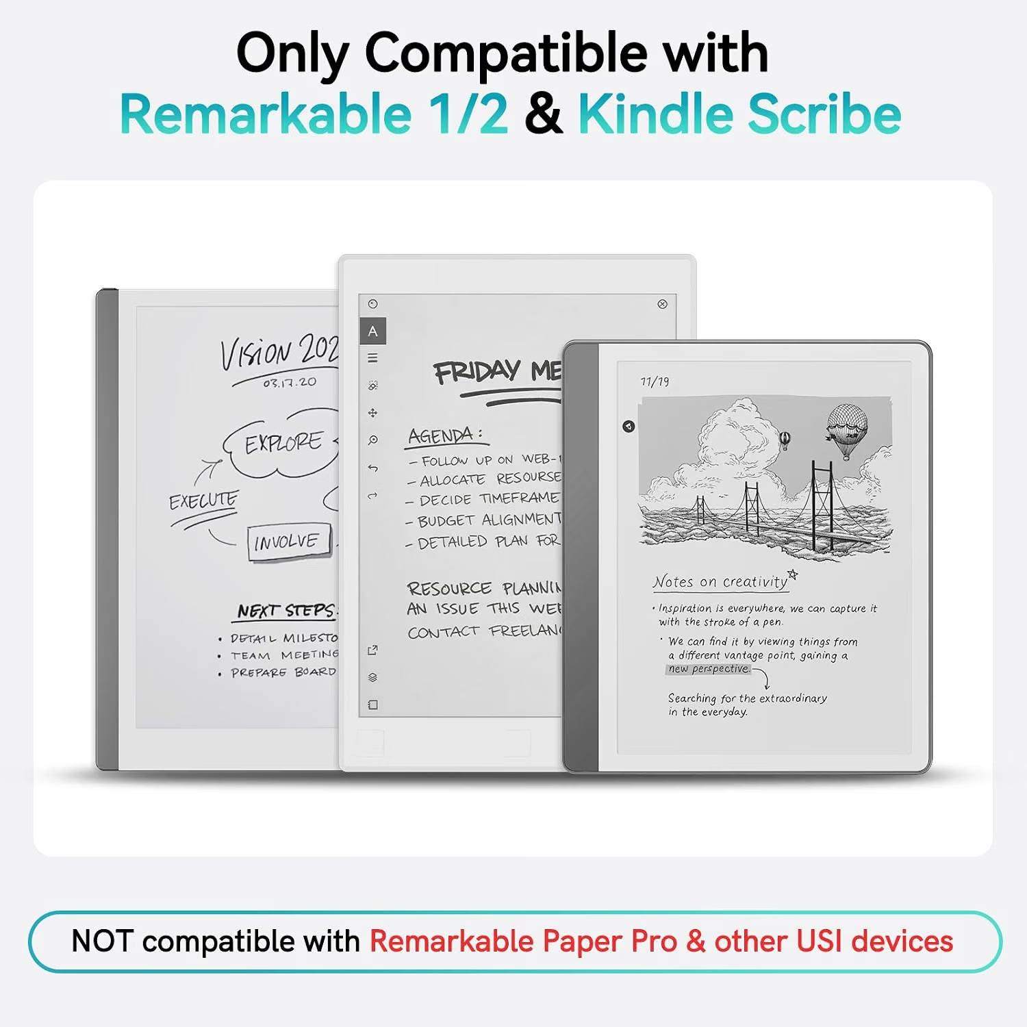 Magnetic Stylus for Remarkable 2 Pen with Eraser - photo 2