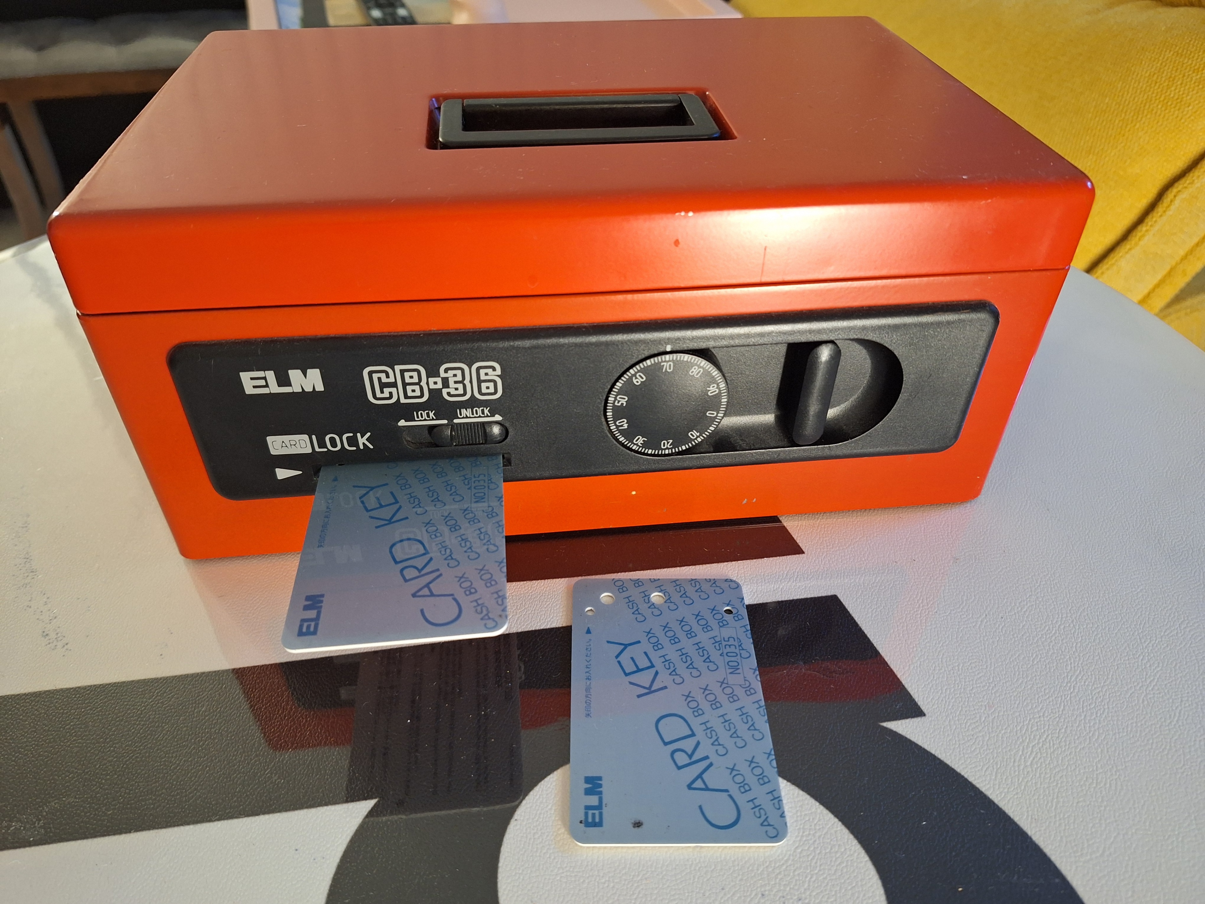 Japan Made ELM CB-36 Card and Dial Lock Safe Box - photo 2