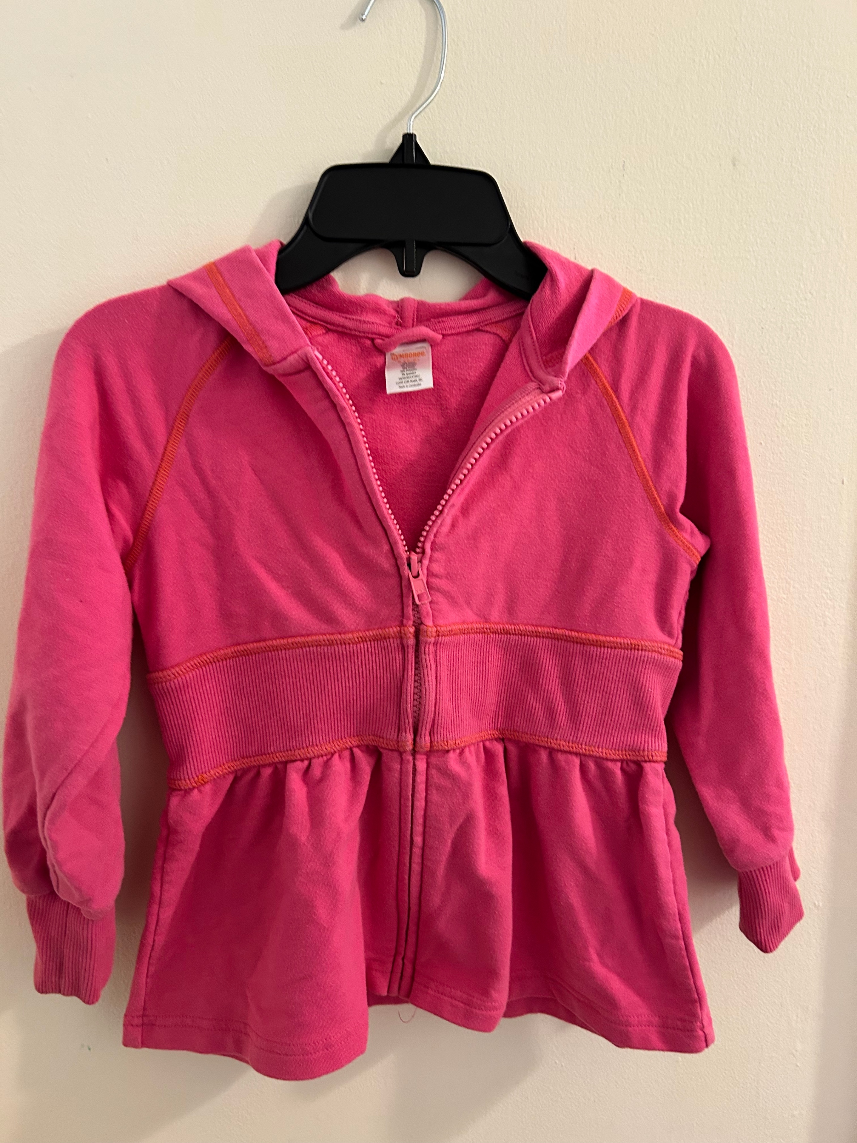 Gymboree Bright Pink Hoodie Girls 5T