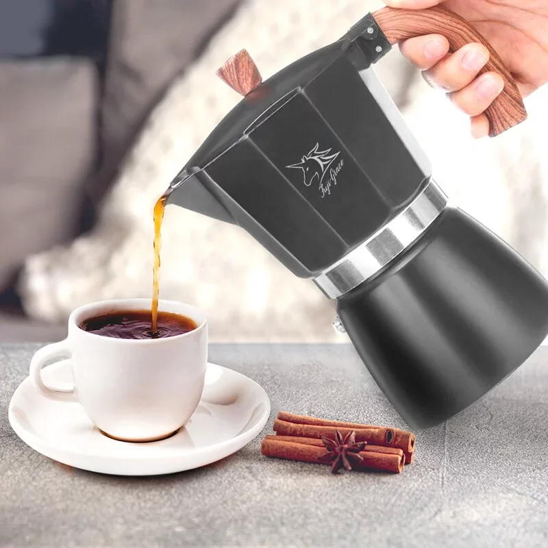 NEW Fuji-Grace 6-Cup Classic Italian Moka Pot Black - photo 2