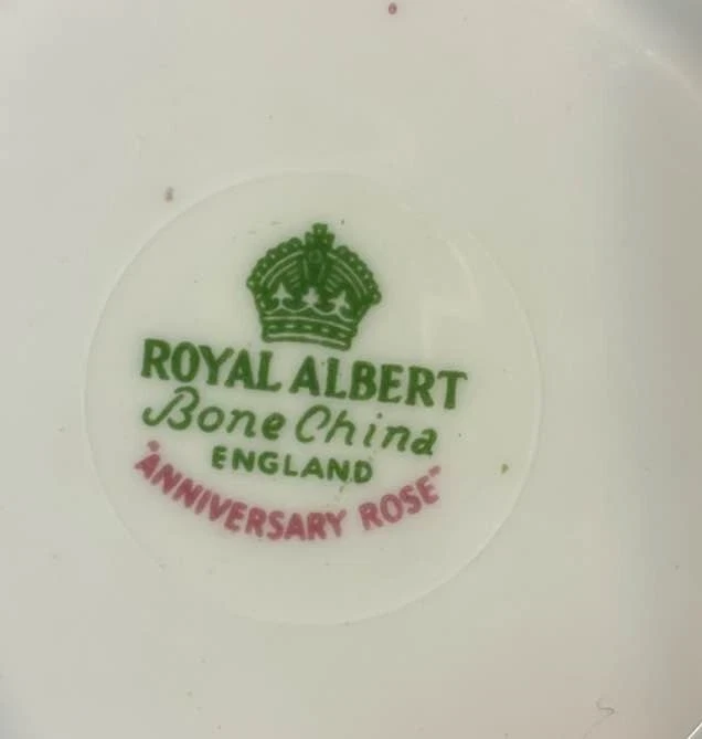 Rare Vintage Royal Albert Anniversary Rose Fruit Dessert Plate - photo 4