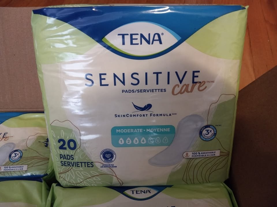 New~Incontinence Pads, Moderate Abs(20 pads per pack)-6 PK