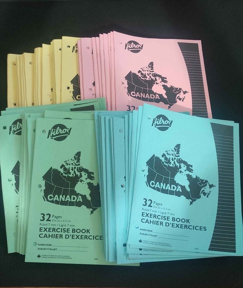 4x Hilroy 32 pages paper Exercise Book (4 books, 1 color each)