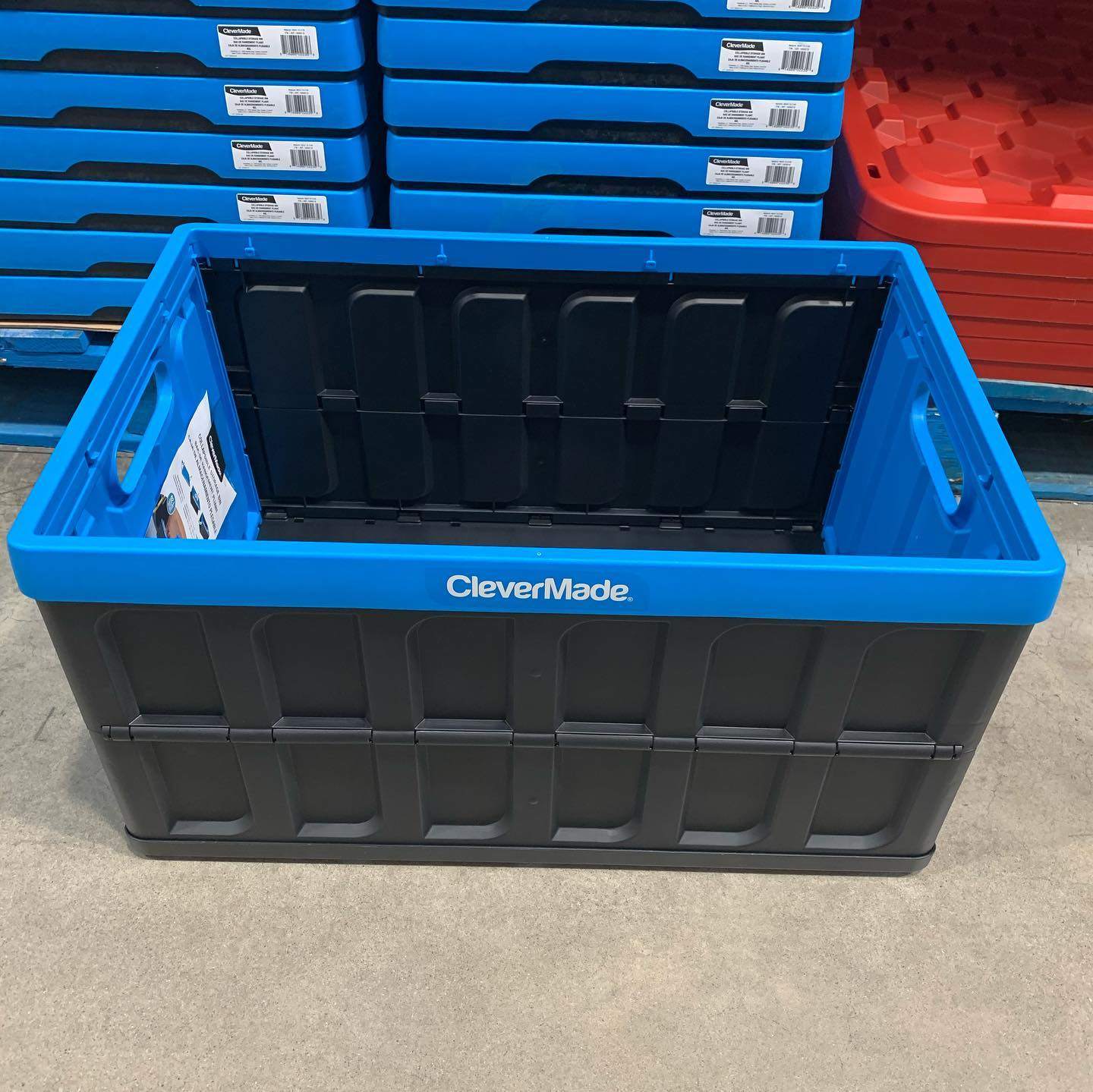 CleverMade CleverCrate 62L Collapsible Storage Crate - photo 5