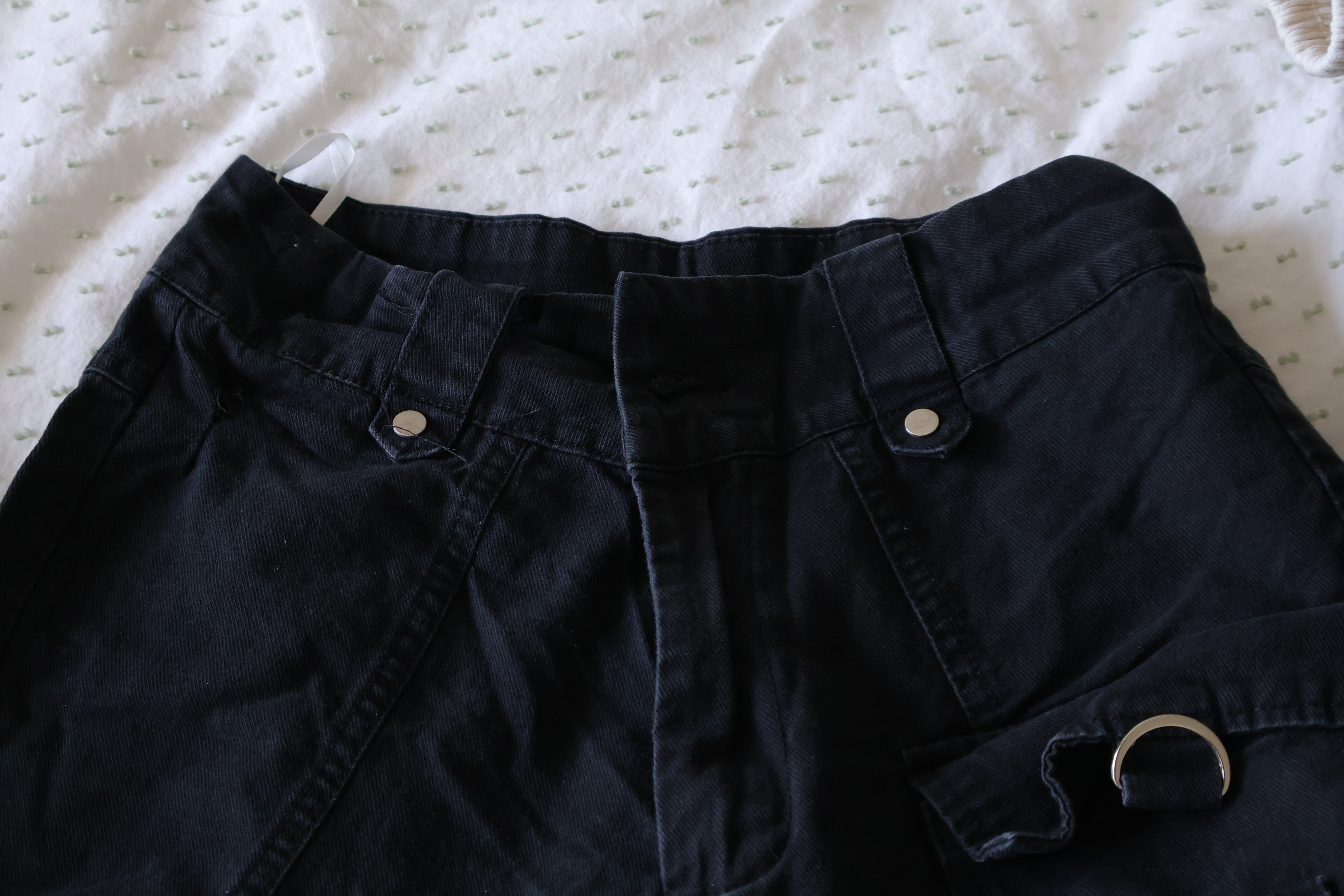 Black cargo pants