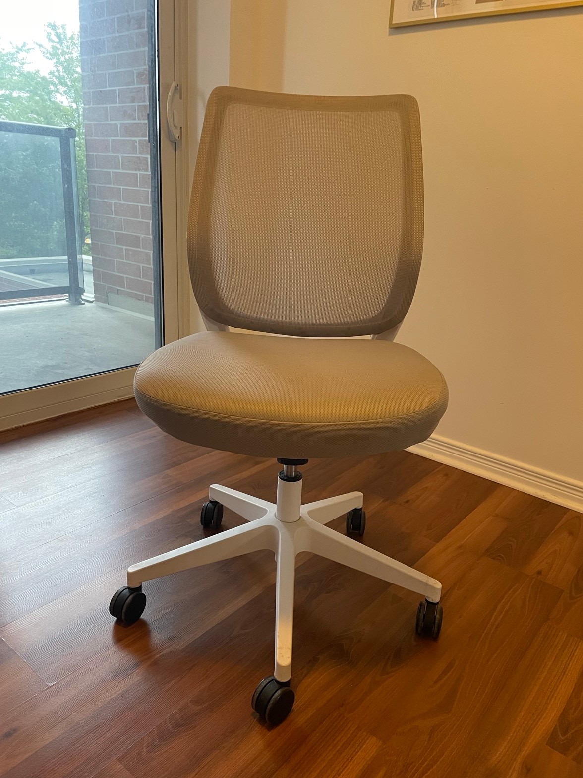 Grey mesh office chair