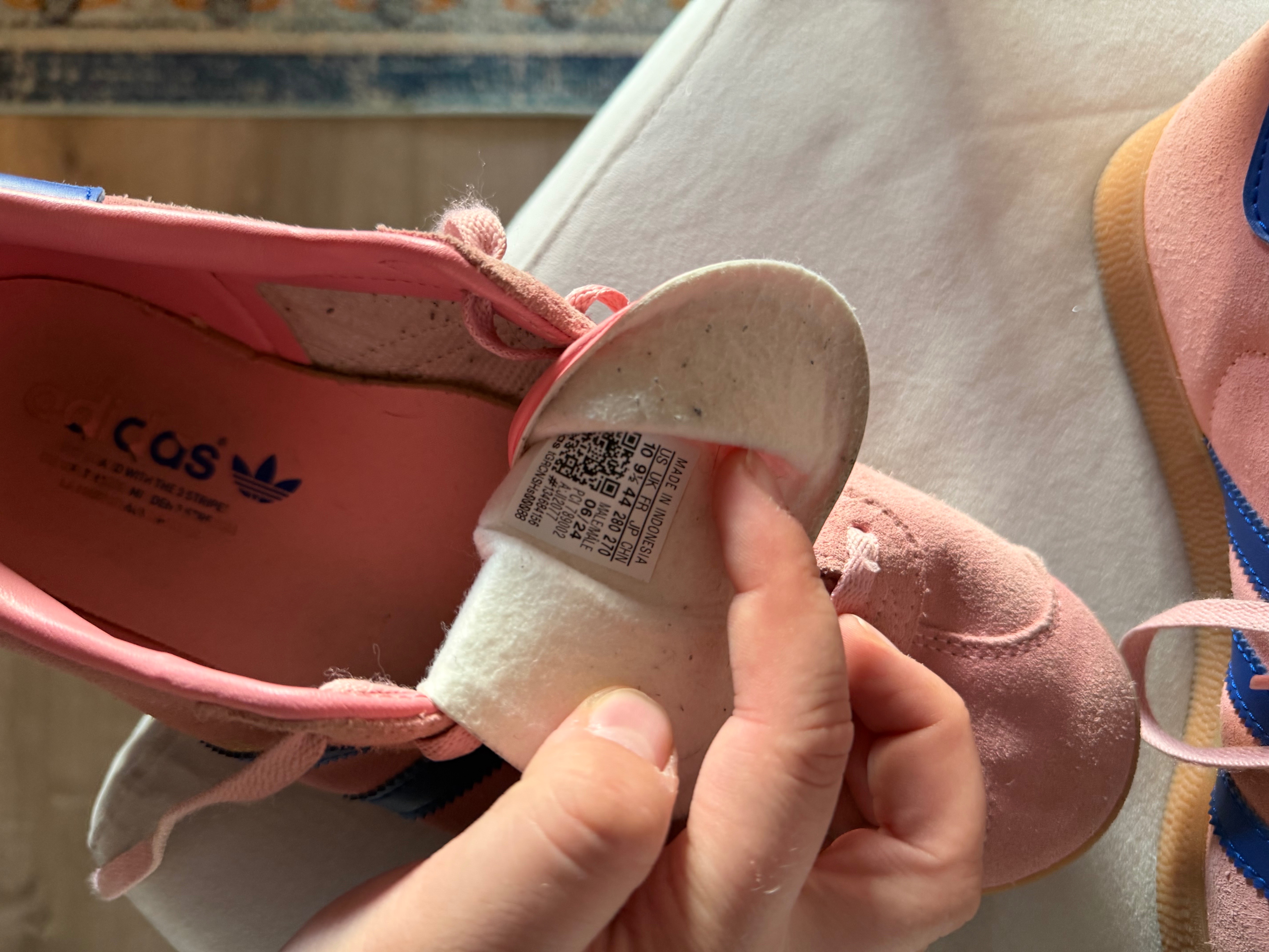 Adidas Gazelle Pink and Blue Sneakers - photo 3