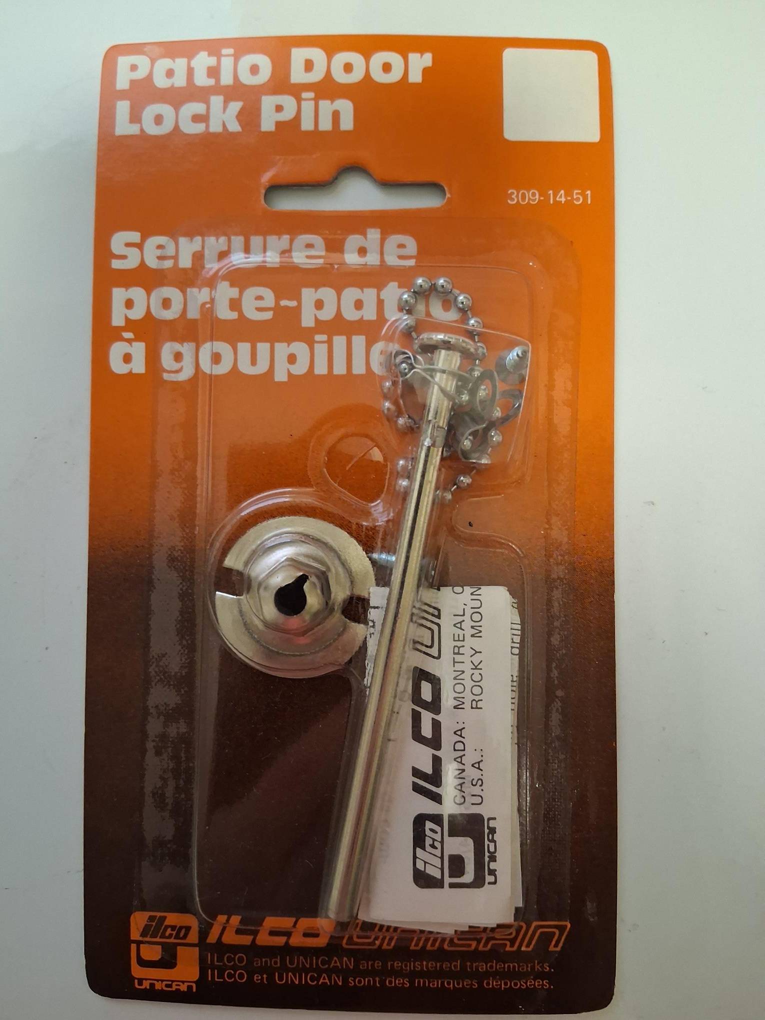 Patio Door LOck Pin