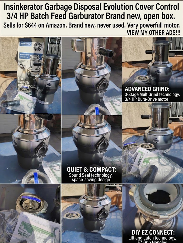 Insinkerator Garbage Disposal Cover Control Feed Garburator