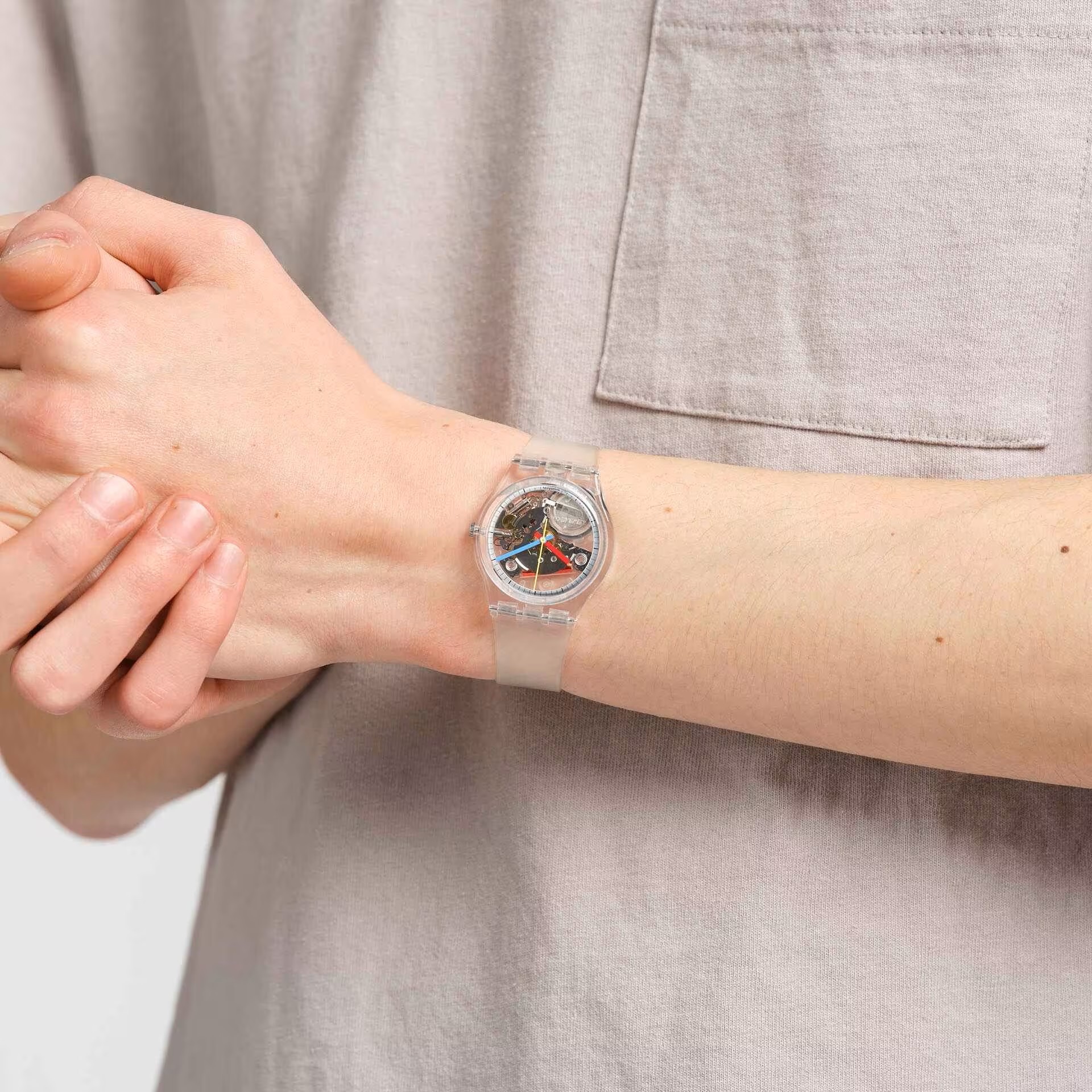 Swatch "Clearly Gent" Watch