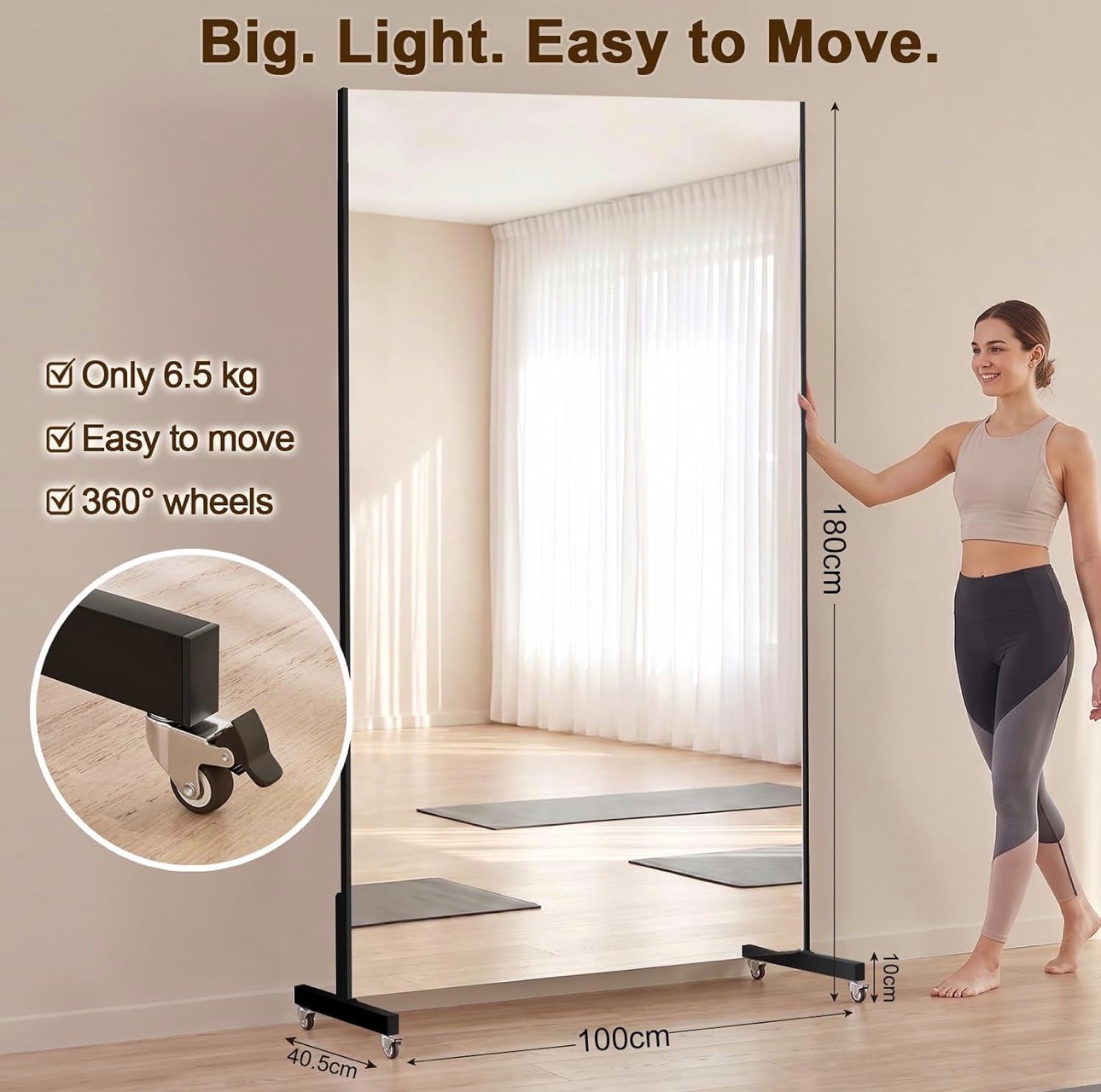 NEW: NanoMirror Non-Glass Ultra-Light 67x40" Unbreakable 360° - photo 5