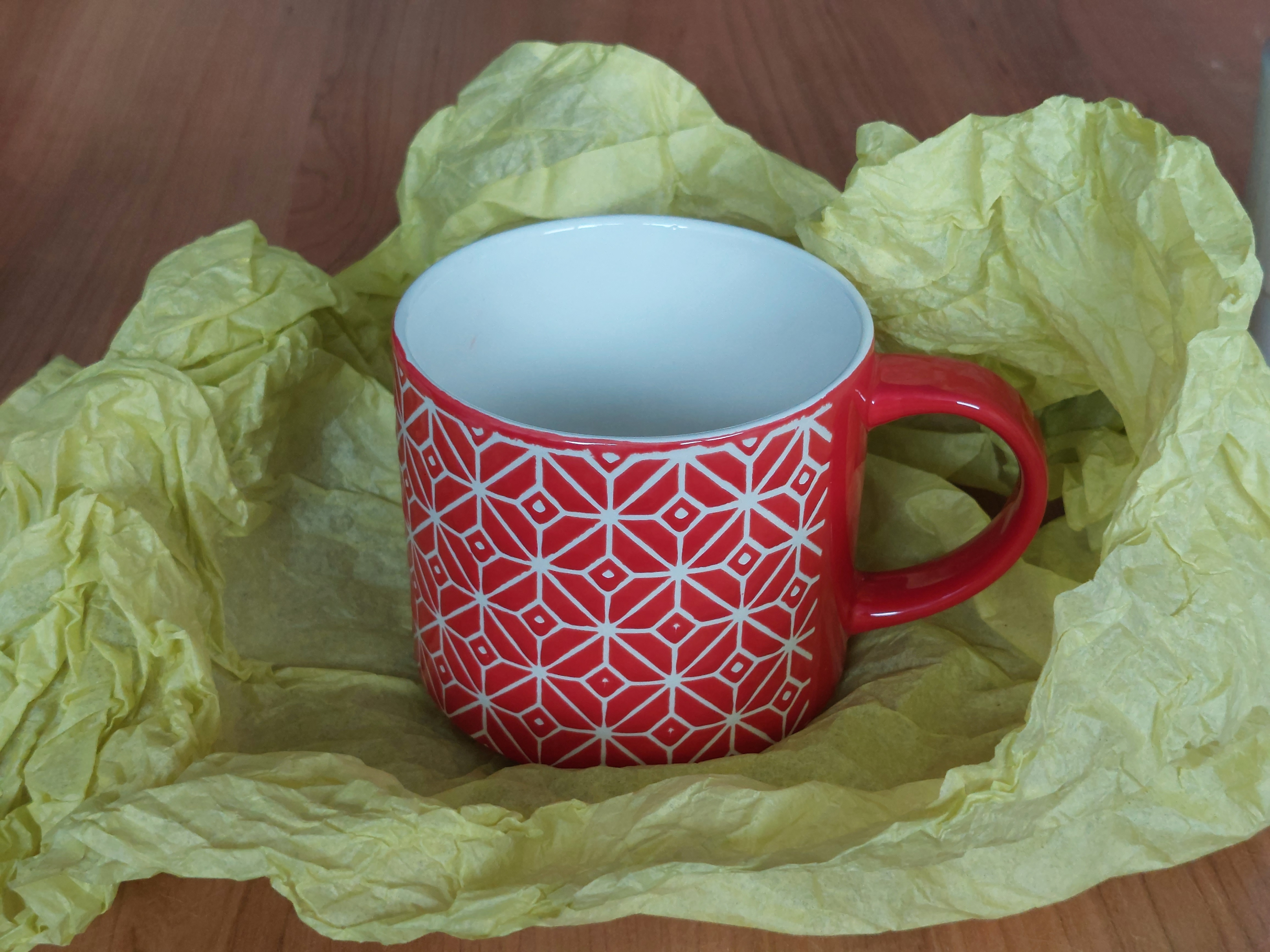 Red Geometric Mug Christmas