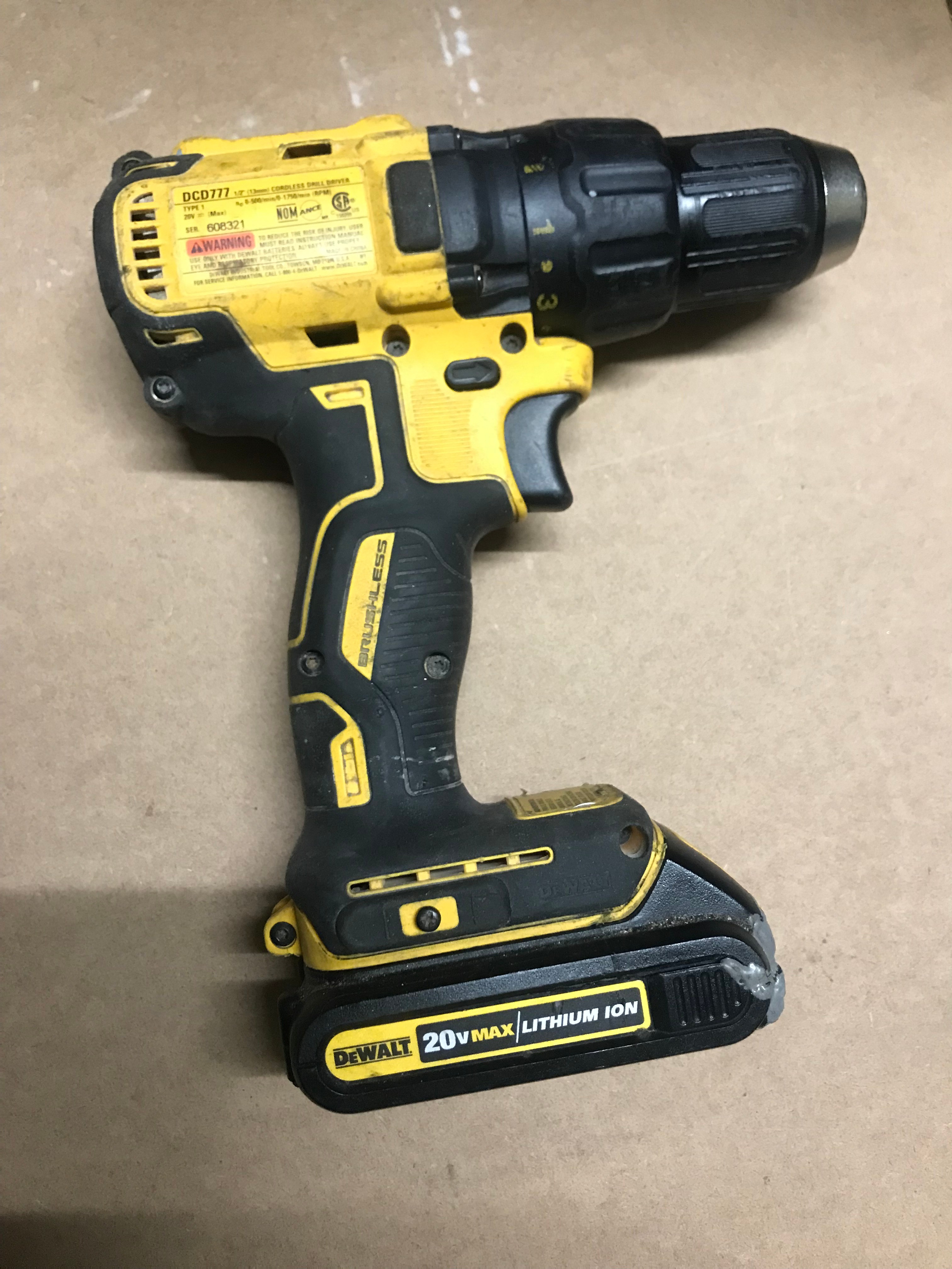 Dewalt drill, 20V Brushless