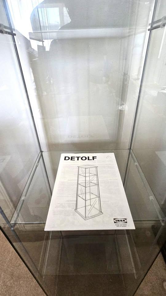 IKEA DETOLF Glass Display Cabinets - Black-Brown - photo 3