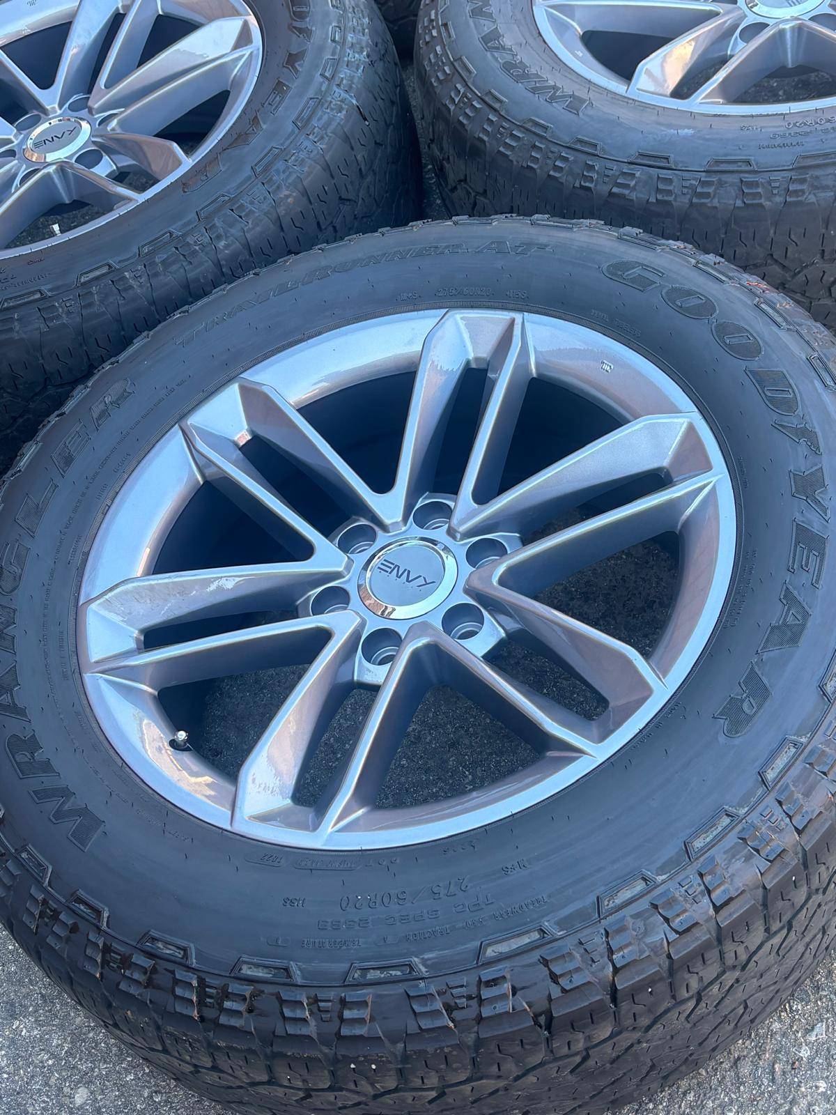 NEW 20”Envy(6x139)+used Goodyear A/T-Escalade/Tahoe/Sierra/Silv - photo 2