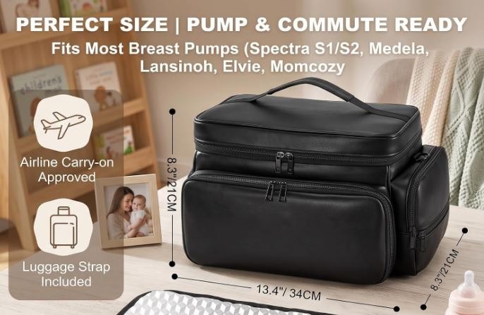 NEW~ Breast Pump Bag – Universal Compatibility – Cooler - photo 2