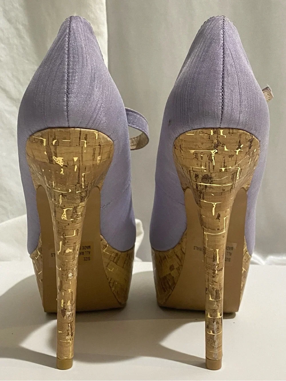Qupid Women's 7 Lavendar Purple Stiletto Platform Heels - photo 2