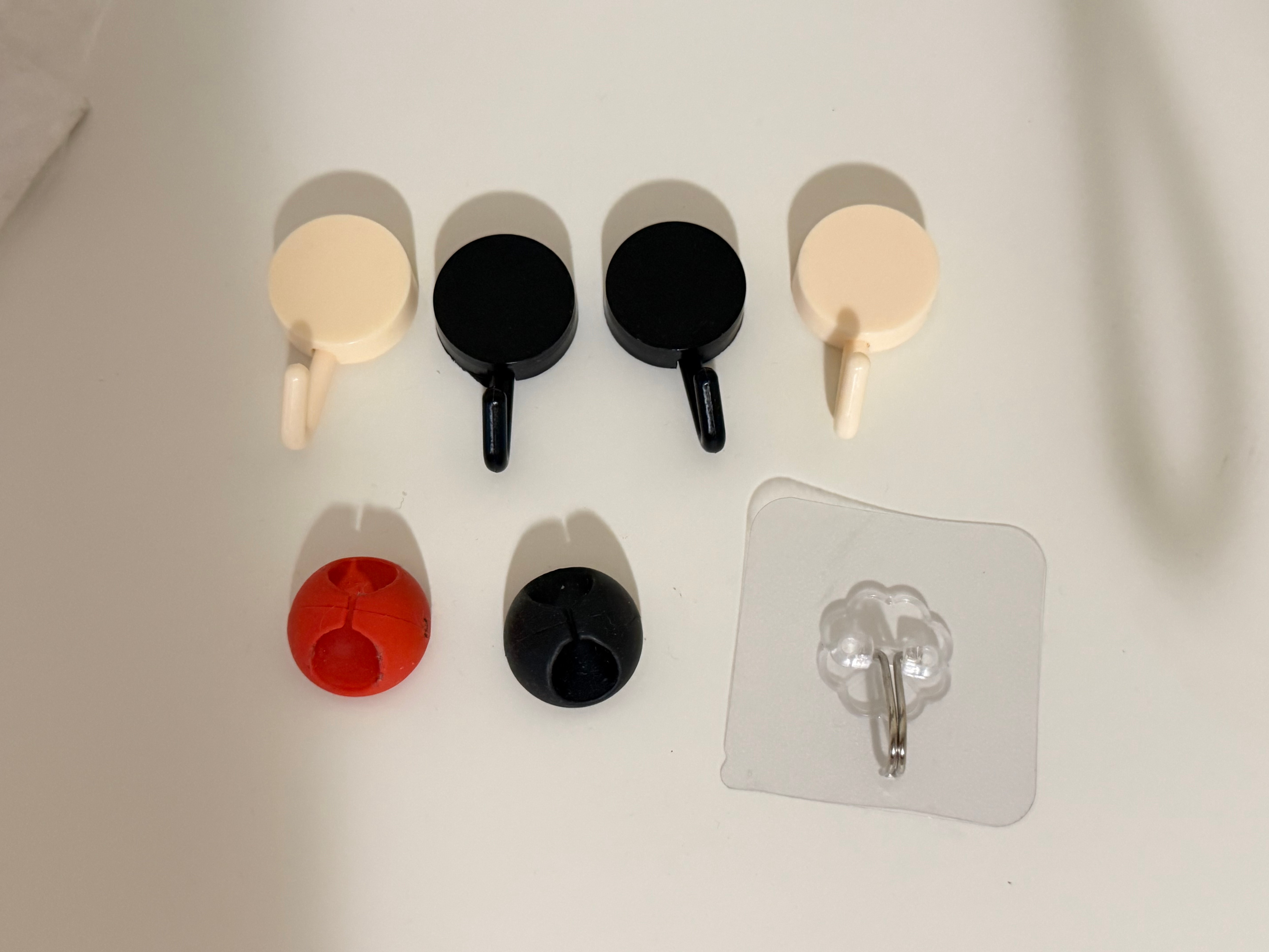 Adhesive Wall Hooks and Cable Clips – 7-Piece Set - photo 3