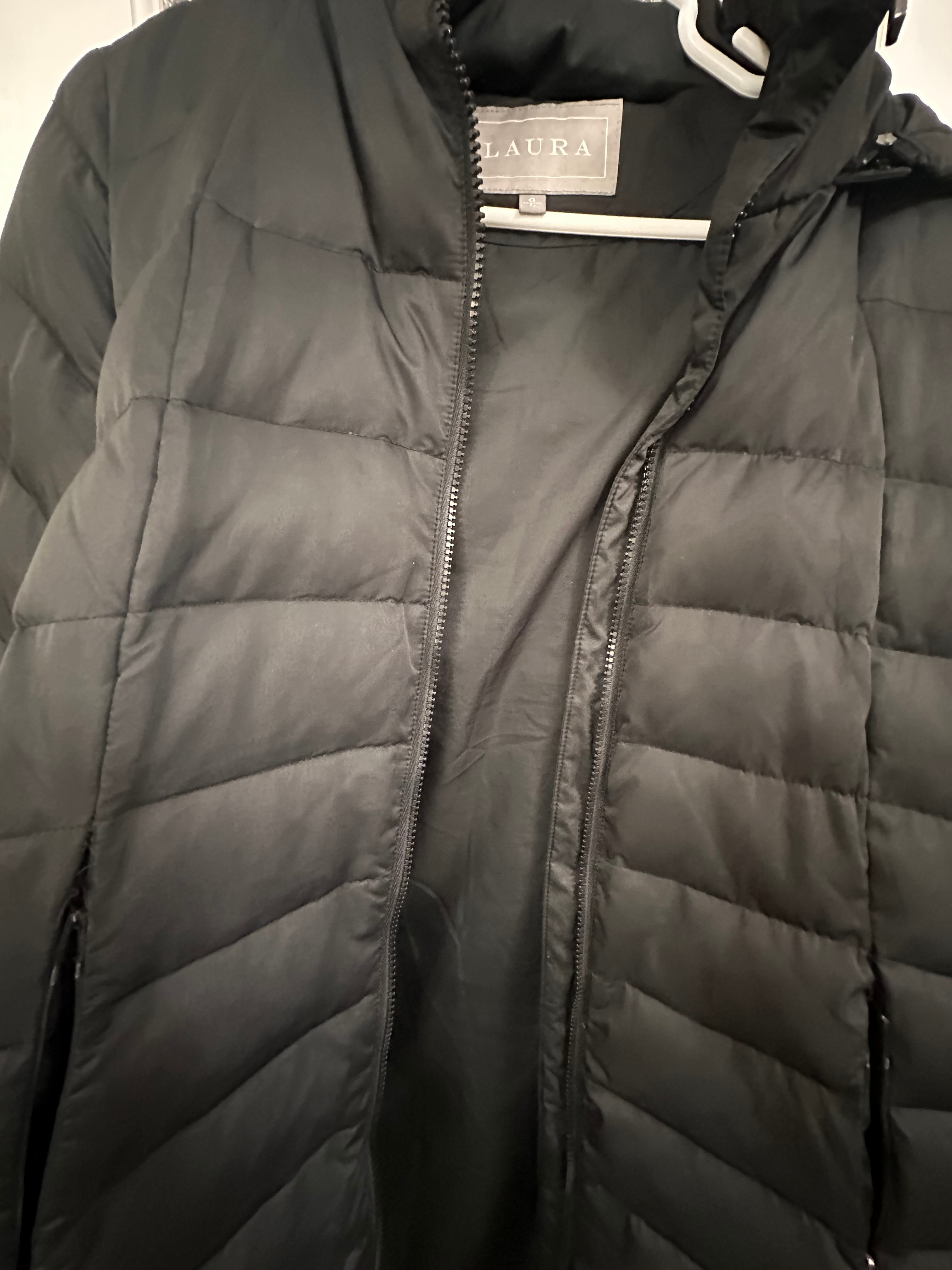 Women’s Black Down Hooded Winter Parka - photo 5