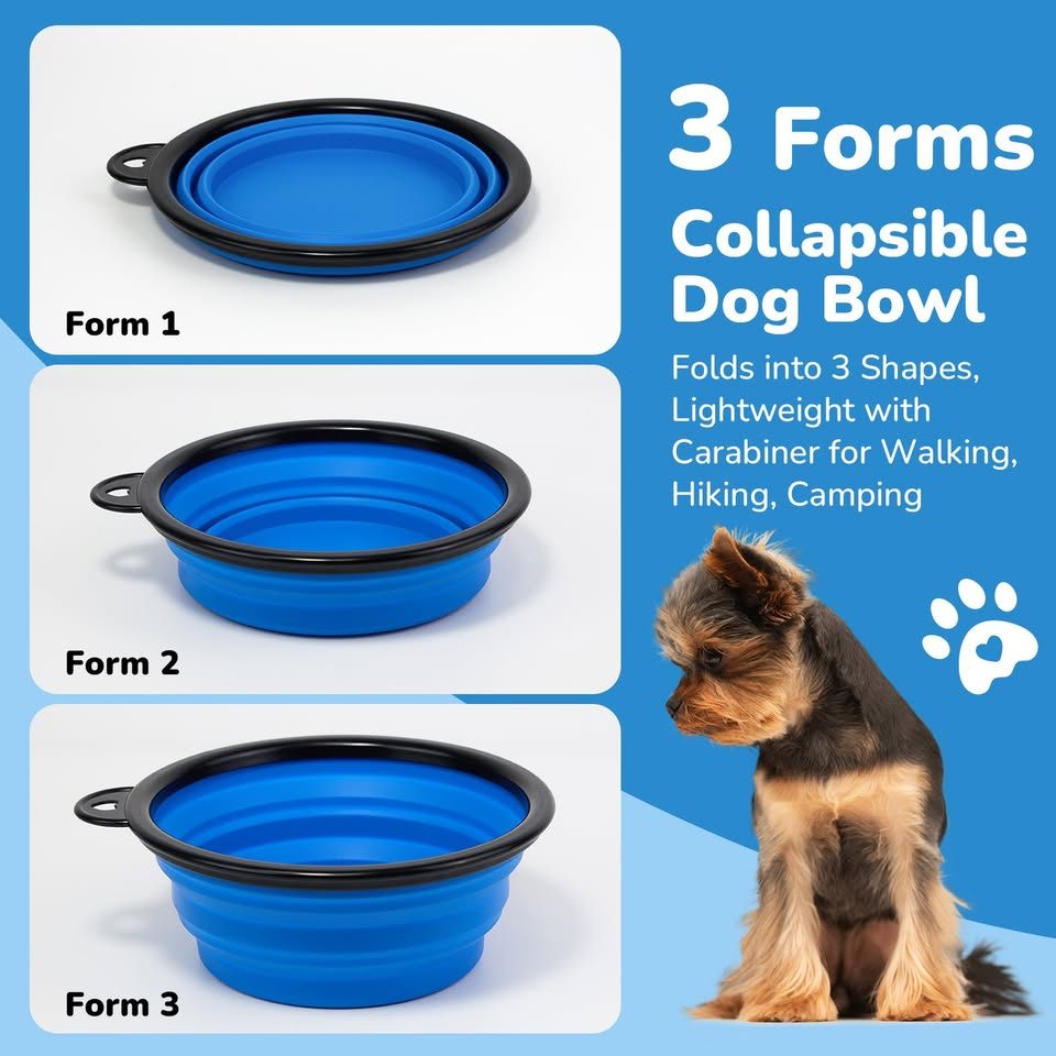 600 ml Collapsible Dog Bowl with Lid & LED Light - photo 3