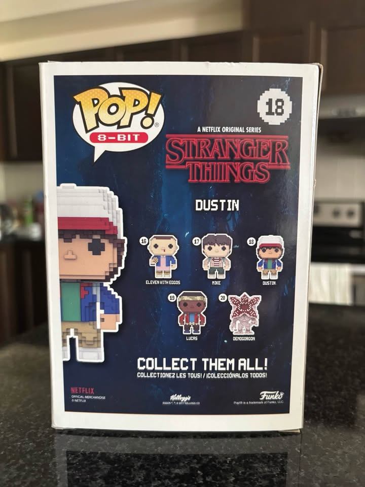BNIB Funko 8-Bit POP! Stranger Things Dustin #18 - photo 3