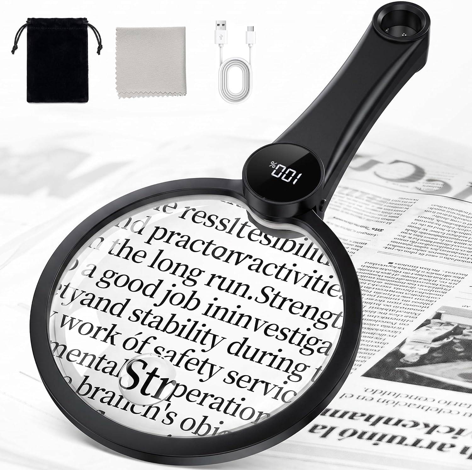 Magnifying Glass with 49 LED Light