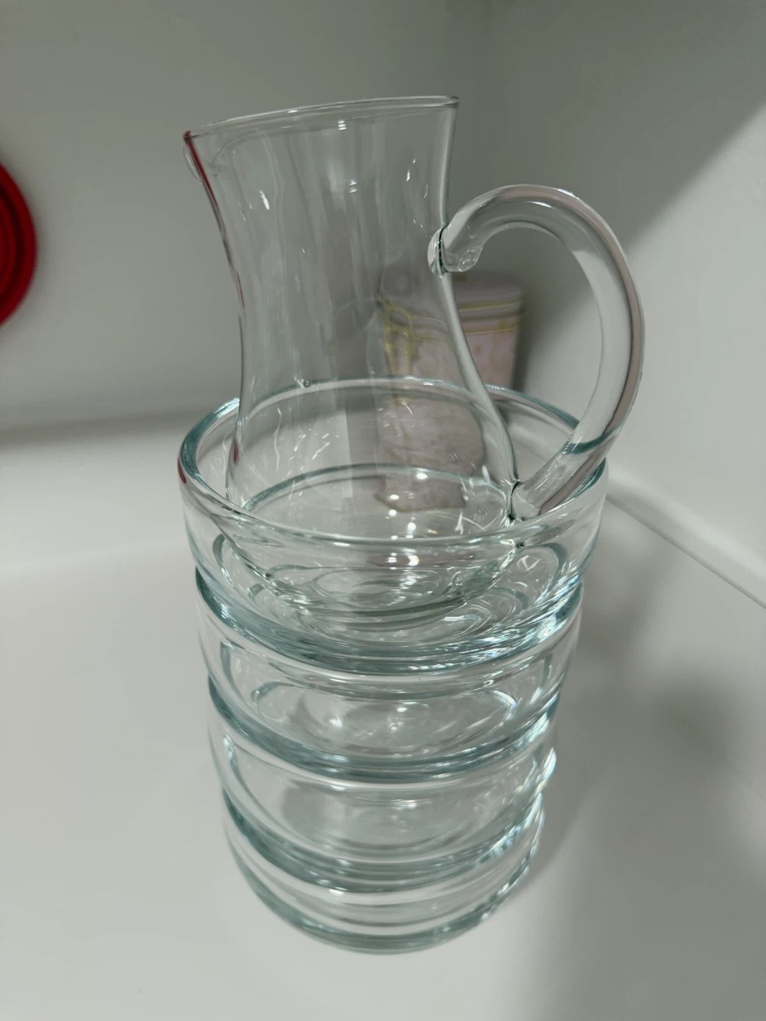 Glass cereal/candy bowls and Glass pitcher - photo 2
