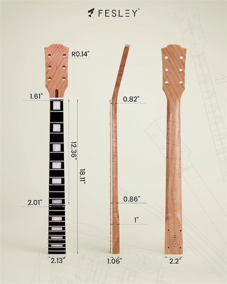 48. Fesley LP-Style 6-String Electric Kit - photo 5