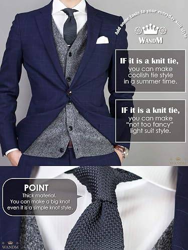 Men’s Slim Knit Tie 2.2” – Charcoal Grey - photo 2