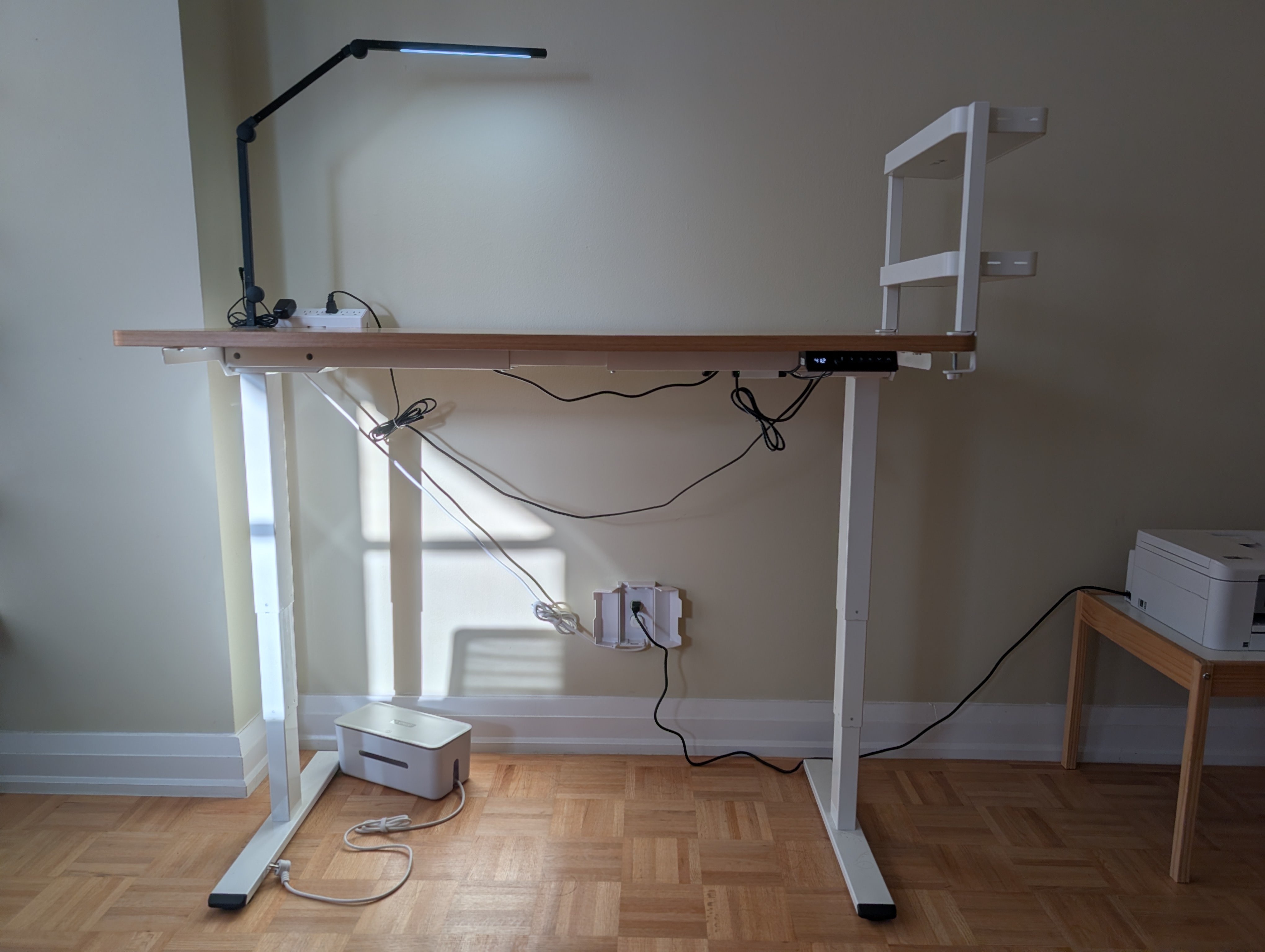 FlexiSpot E5 Standing Desk + Lamp, Shelf & Power Strip - photo 3