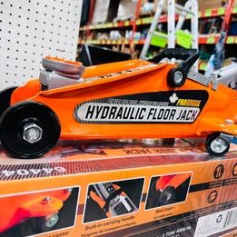 Hydraulic Floor Jack for car maintenance, garage use.