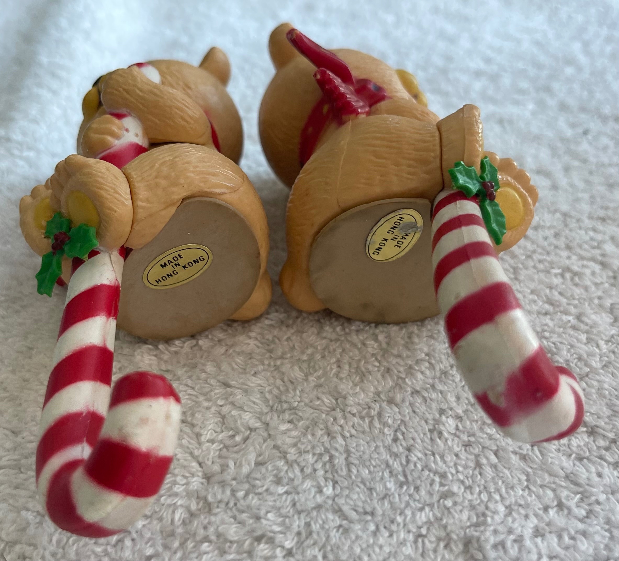 Pair of Vintage 80s Teddy Bear Stocking Holders - photo 2