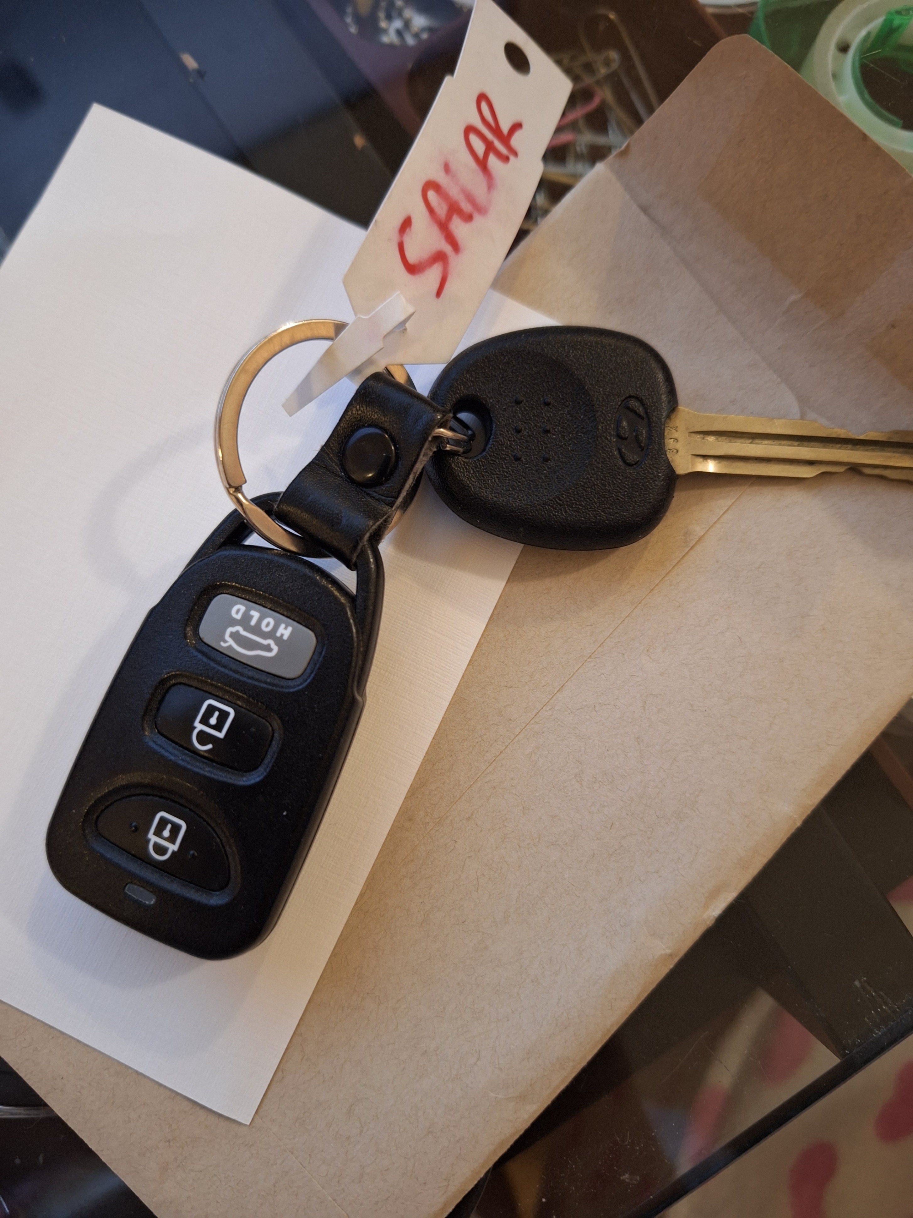 Hyundai Elantra Remote Key Fob 2019