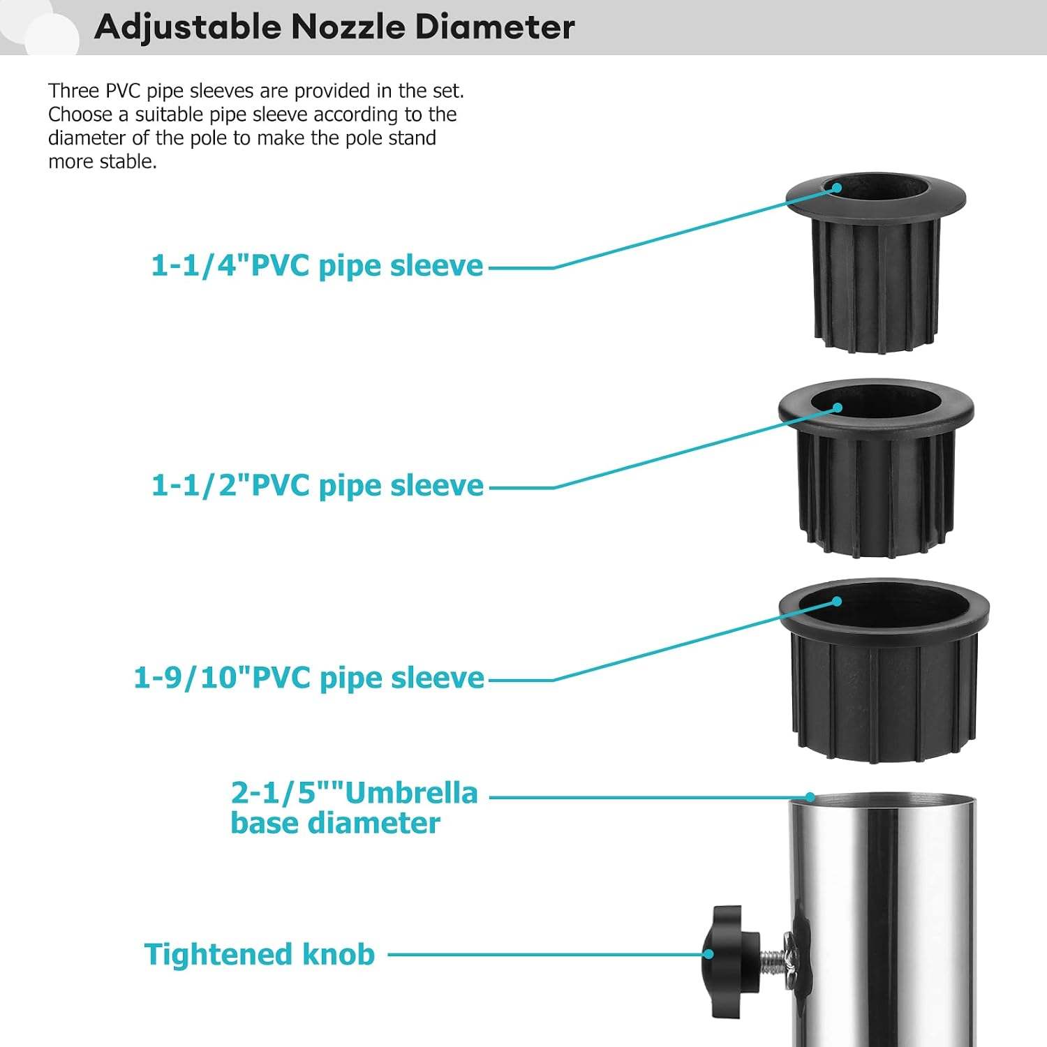 Universal Stainless Steel Umbrella Stand Tube - photo 4