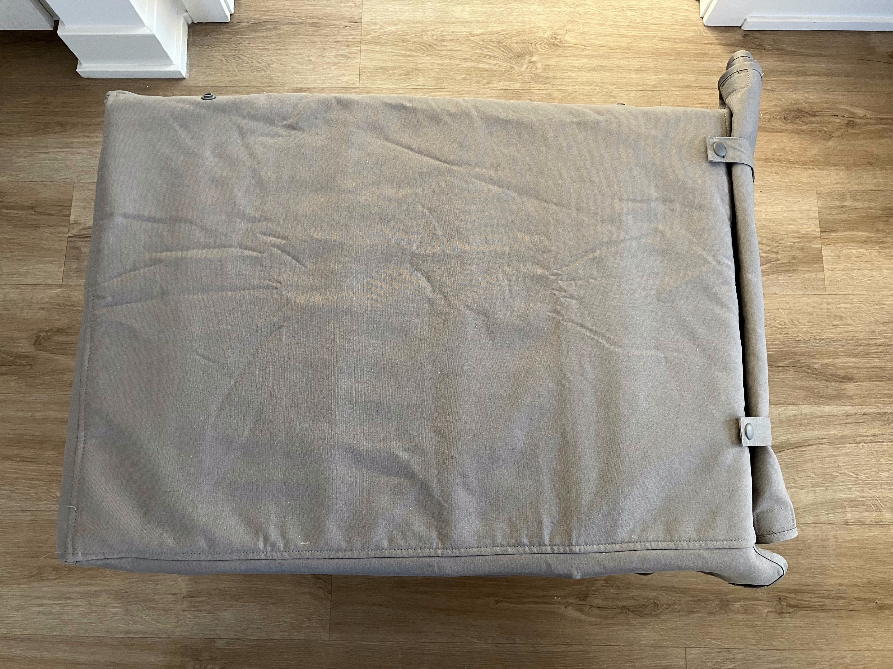 Double door 24" x 19" dog crate with cover and bed - photo 3