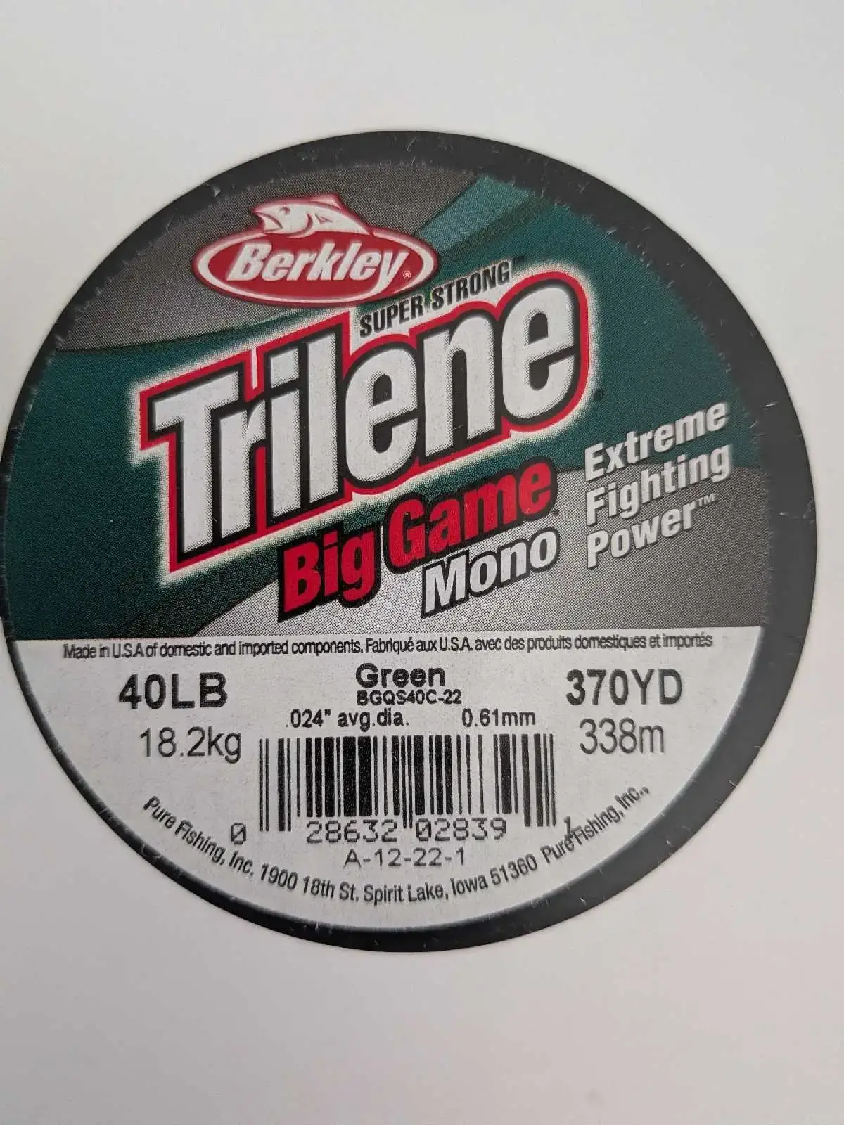 Berkley Trilene Big Game Mono 40lb Fishing Line
