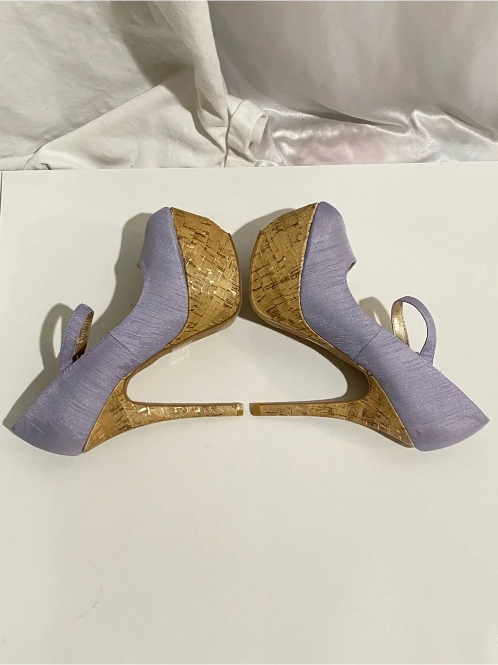 Qupid Women's 7 Lavendar Purple Stiletto Platform Heels - photo 4