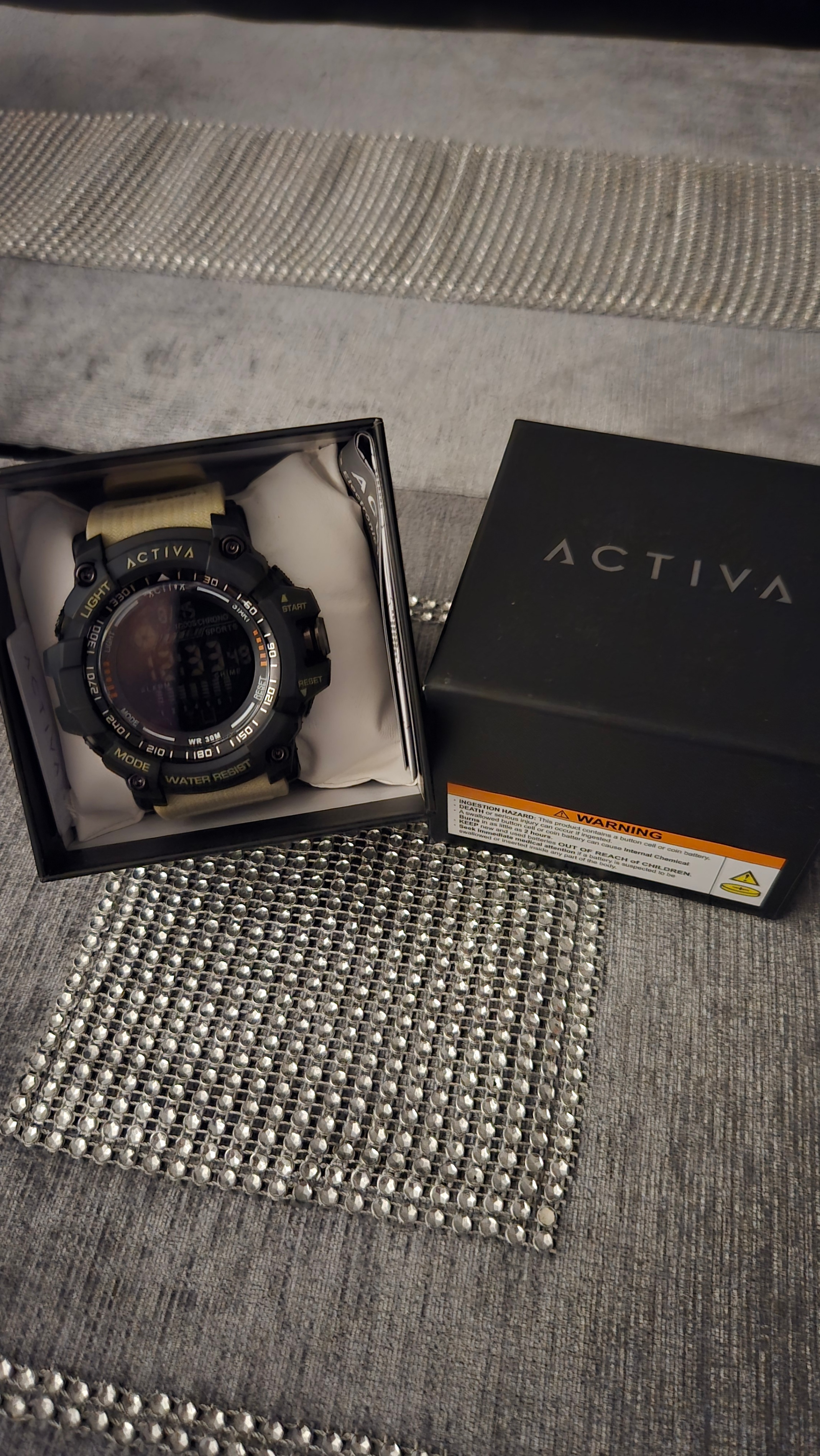 Activa Strike X Invicta Digital Men's Watch - 56mm. Beige - photo 2