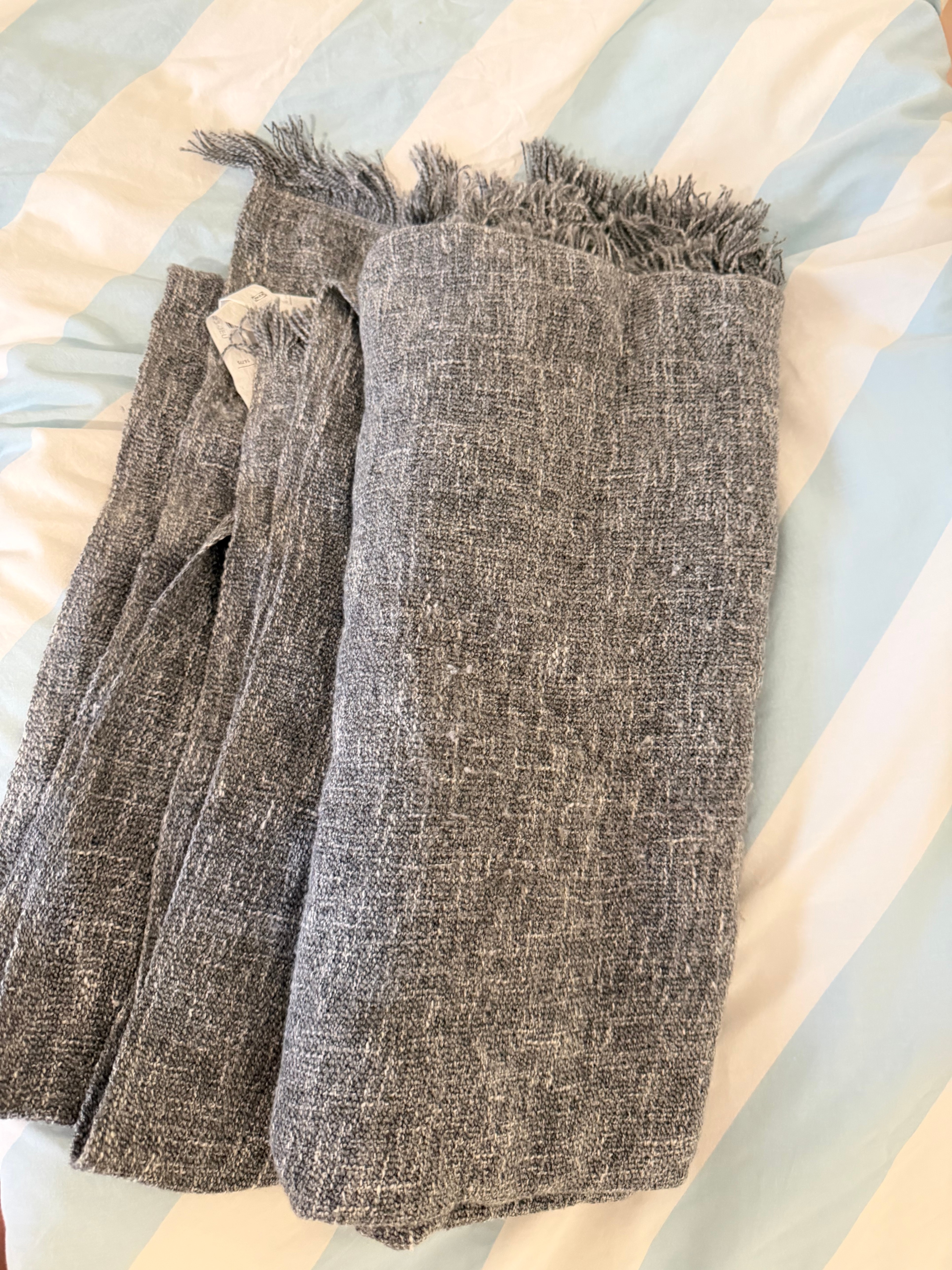 IKEA INGRUN Grey Throw Blanket – 130 × 170 cm - photo 2