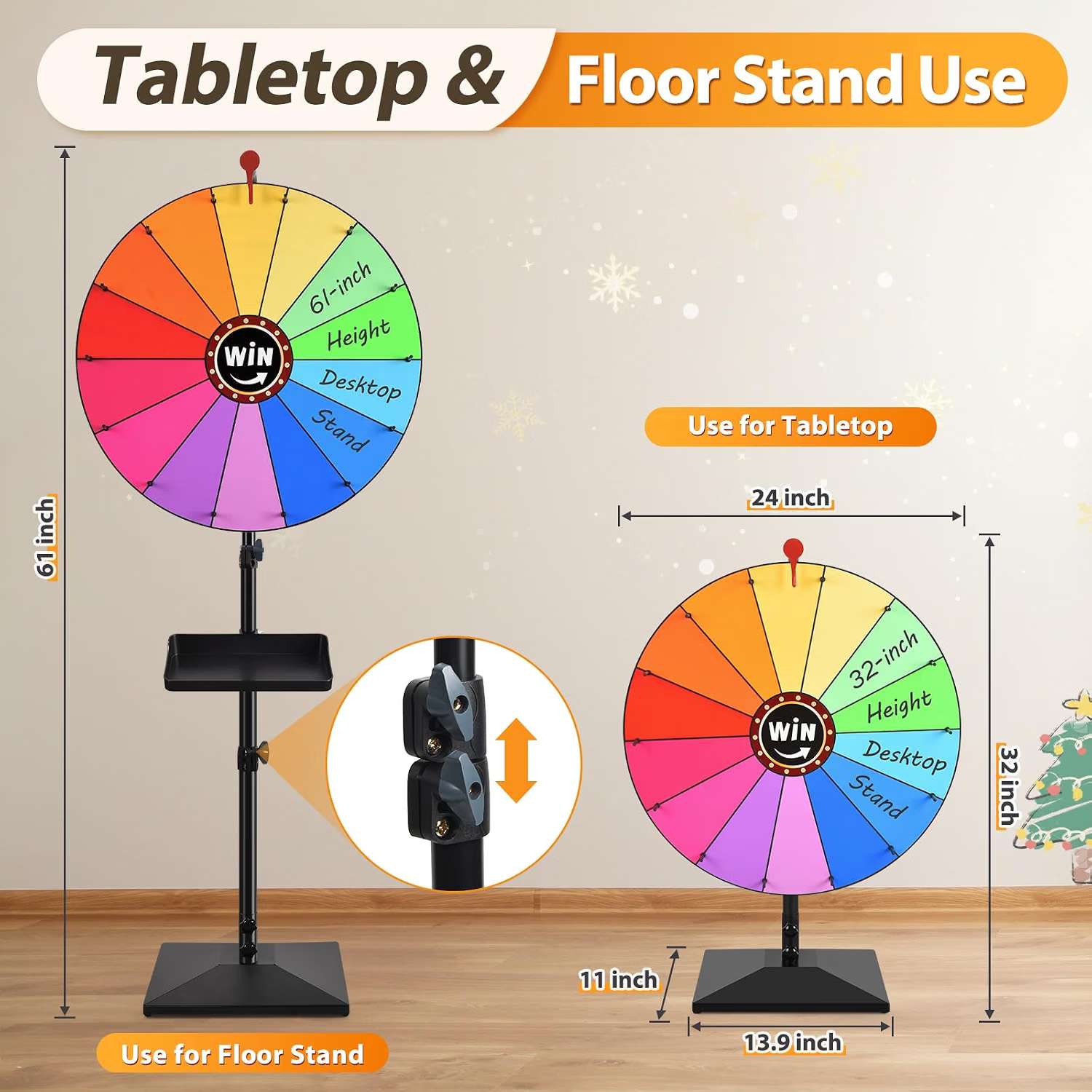 New Prize Adjustable Height Spinng Wheel For Sale - photo 3