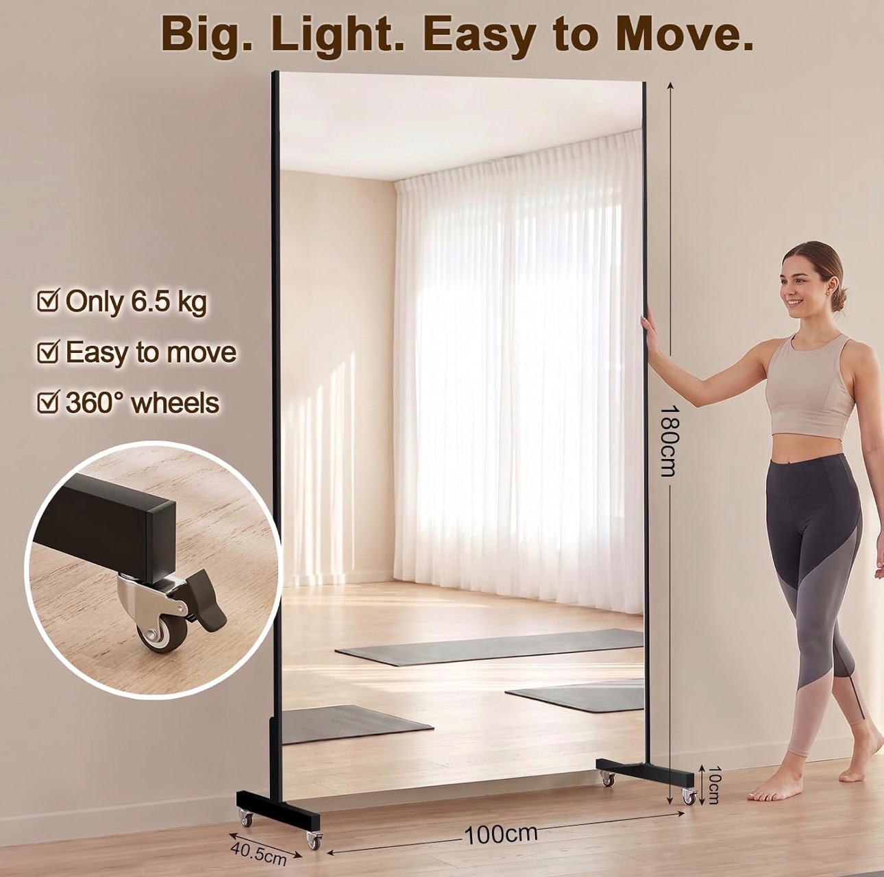NEW: NanoMirror Non-Glass Ultra-Light 67x40" Unbreakable 360° - photo 5