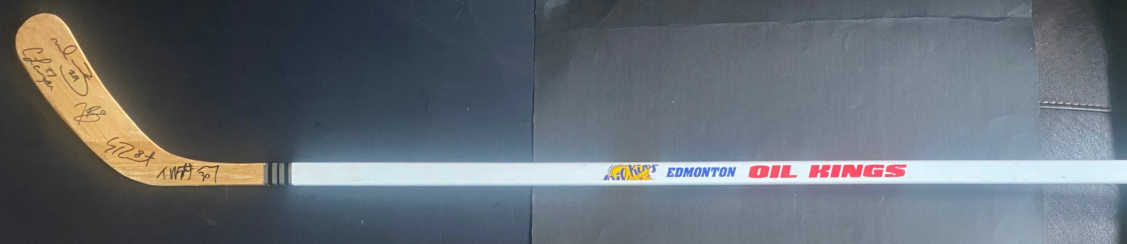 Edmonton Oil kings Signed Autograph Stick - photo 2